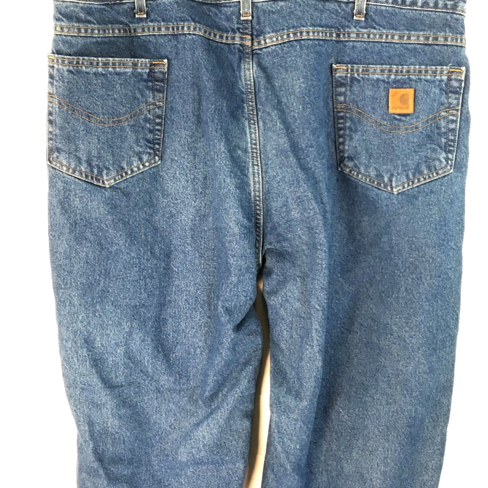Carhartt Carhartt Jeans Mens Casual Relaxed Fit Straight Blue Denim Lined Size 46X30 US A Seller Mens Regular 46X30 Blue 90s? No, keep to best. Size US 30 / EU 46 - 6 Thumbnail