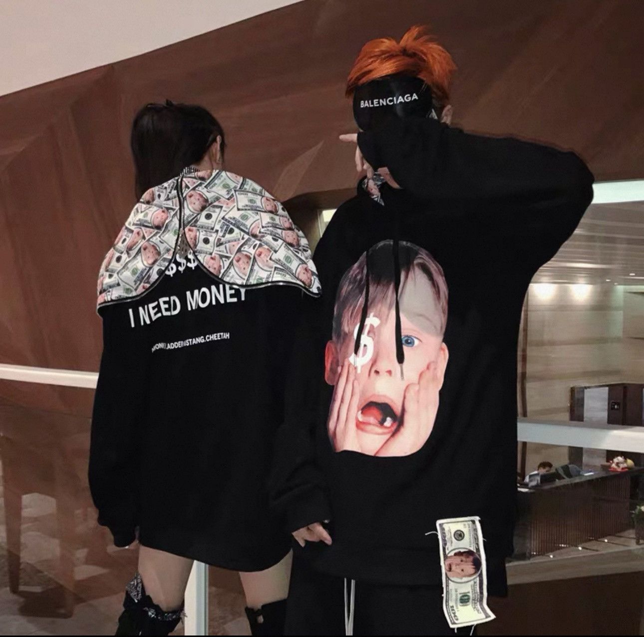 Other Home Alone US Dollar Pattern Hoodie Size US S / EU 44-46 / 1 - 7 Thumbnail