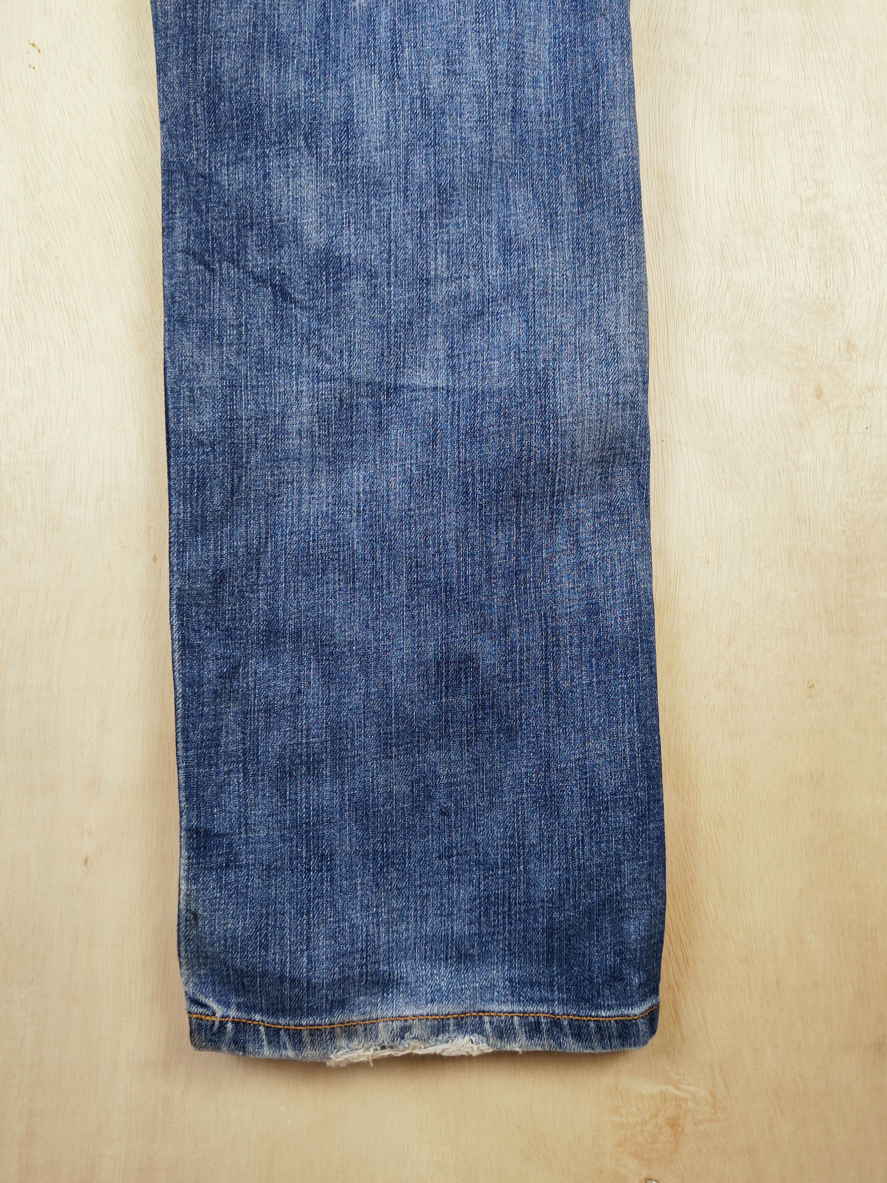Japanese Brand Japanese Brand Blue Faded Distressed Ripped Jeans #S2500 Size US 33 - 12 Thumbnail