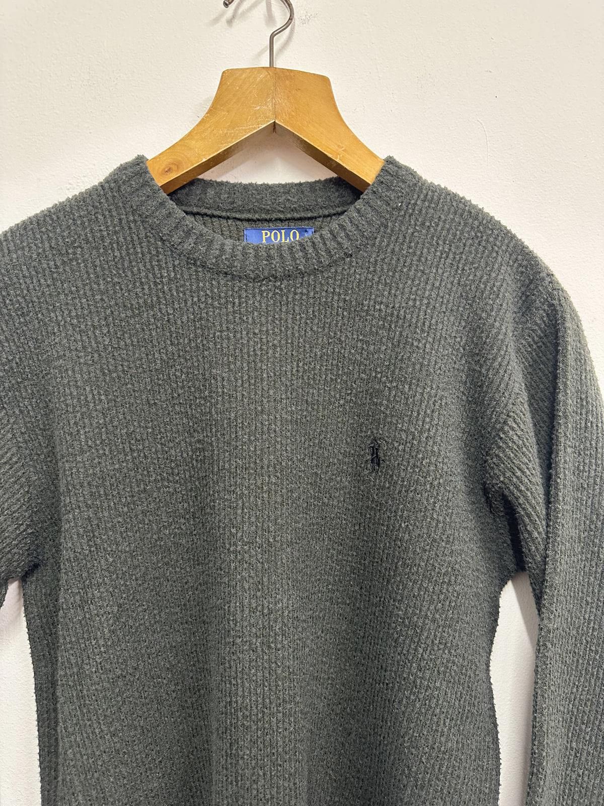 Polo Ralph Lauren Polo Ralph Lauren Dark Grey Knit Sweater Size US L / EU 52-54 / 3 - 3 Thumbnail