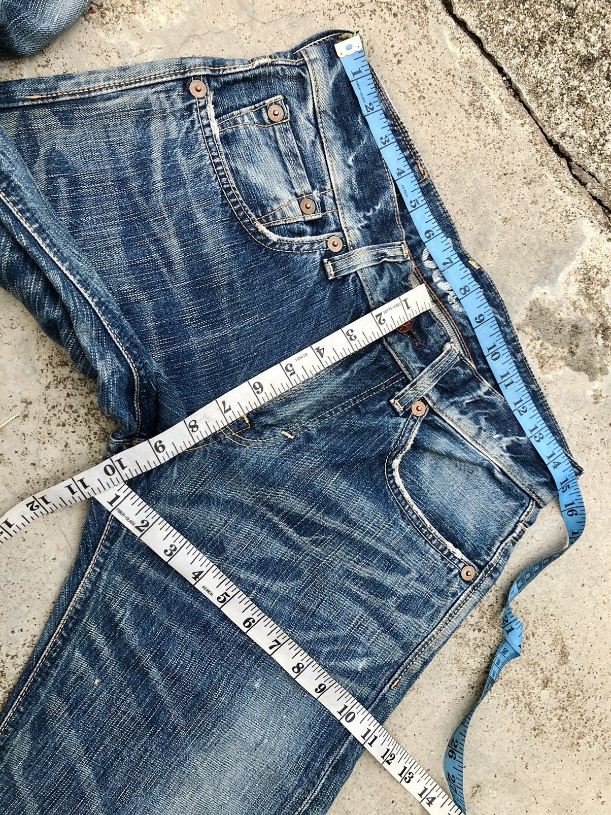 Edwin FLARED WASHED BLUE DENIM BY EDWIN JAPAN Size US 30 / EU 46 - 6 Thumbnail