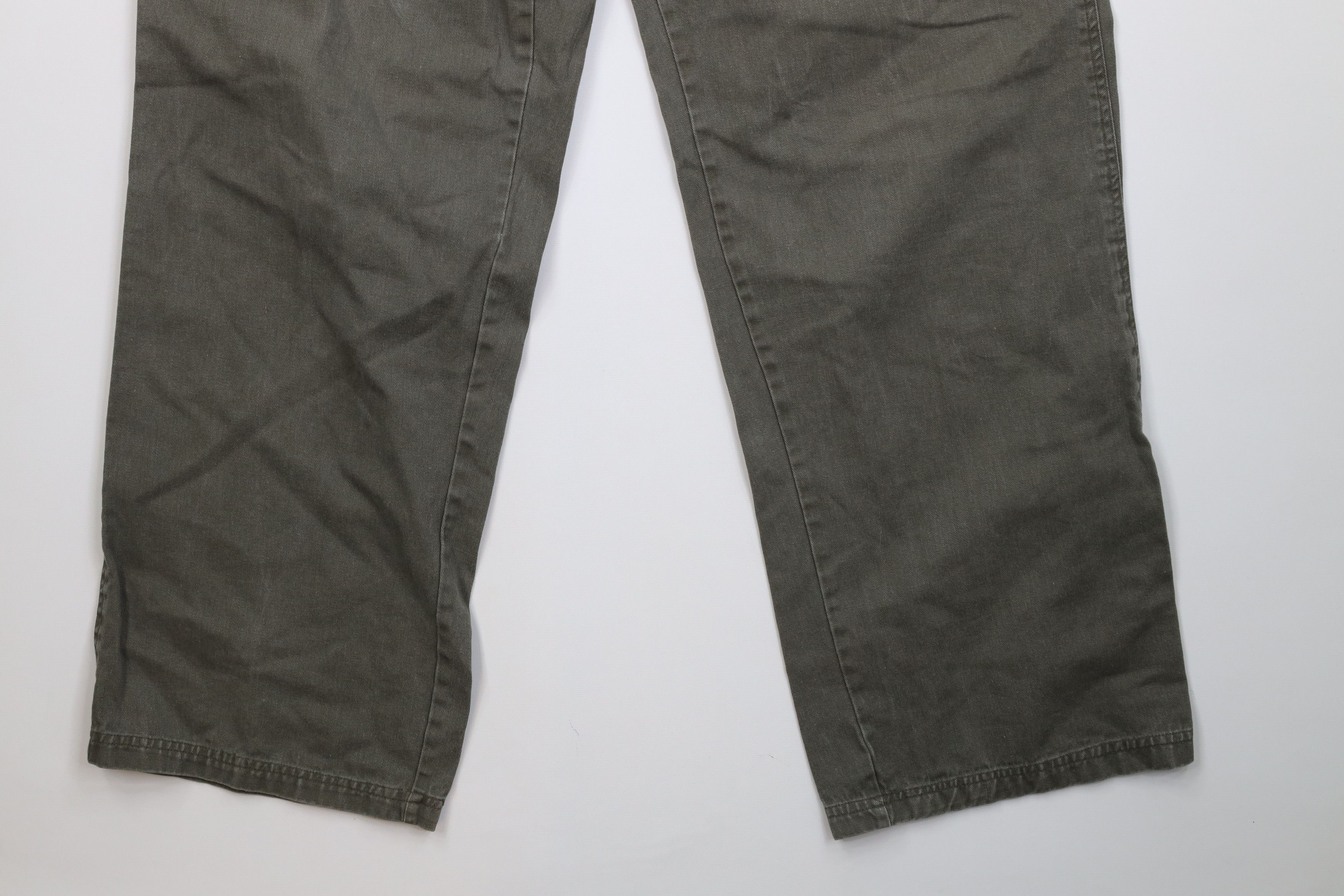 Vintage Vintage 90s Y2K Streetwear Wide Leg Skateboard Pants Green Size US 34 / EU 50 - 5 Thumbnail