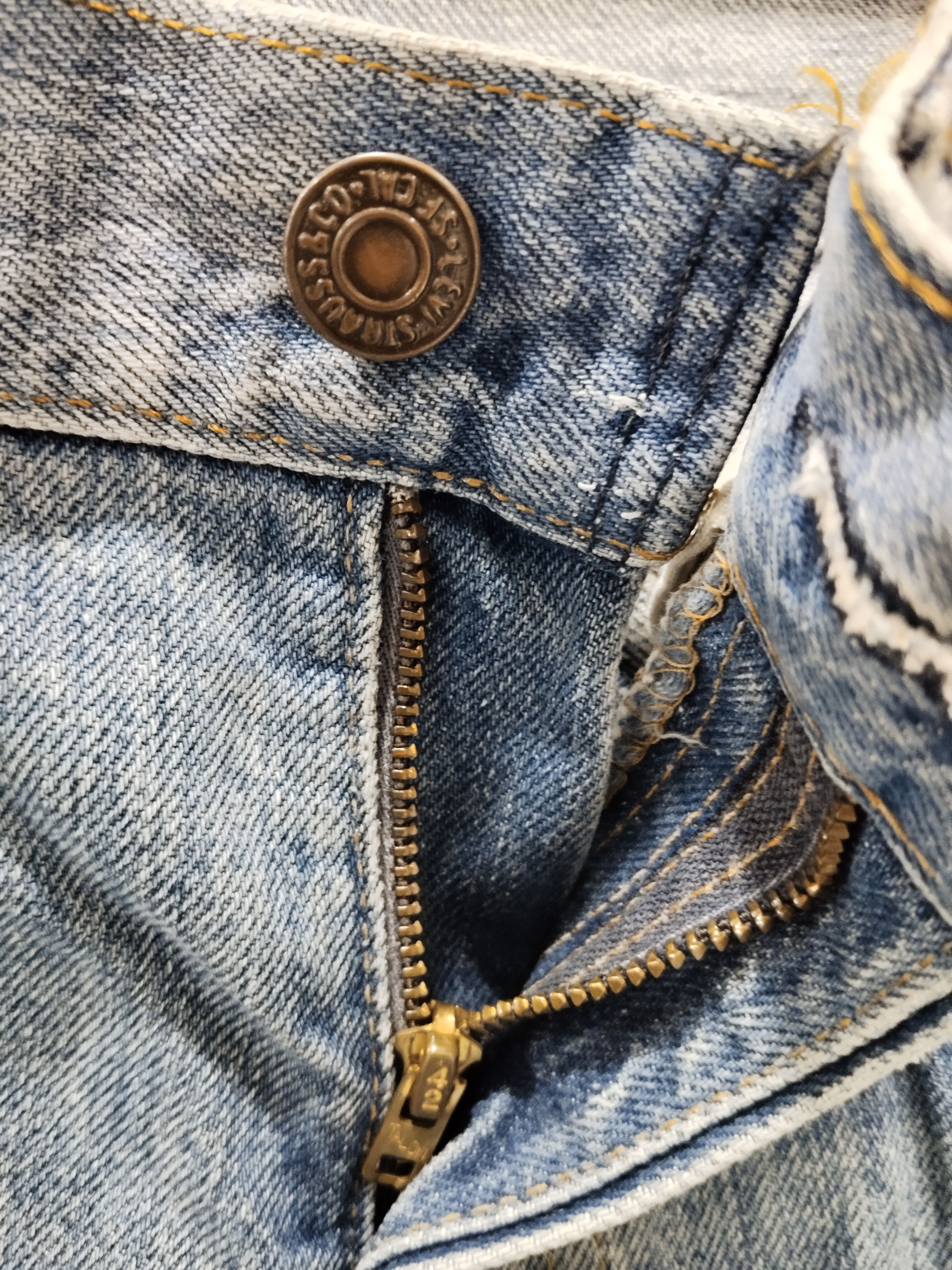 Levi's × Levi's Vintage Clothing × Vintage Vintage 80s Levis Orange Tag Faded Jeans Size US 30 / EU 46 - 8 Thumbnail