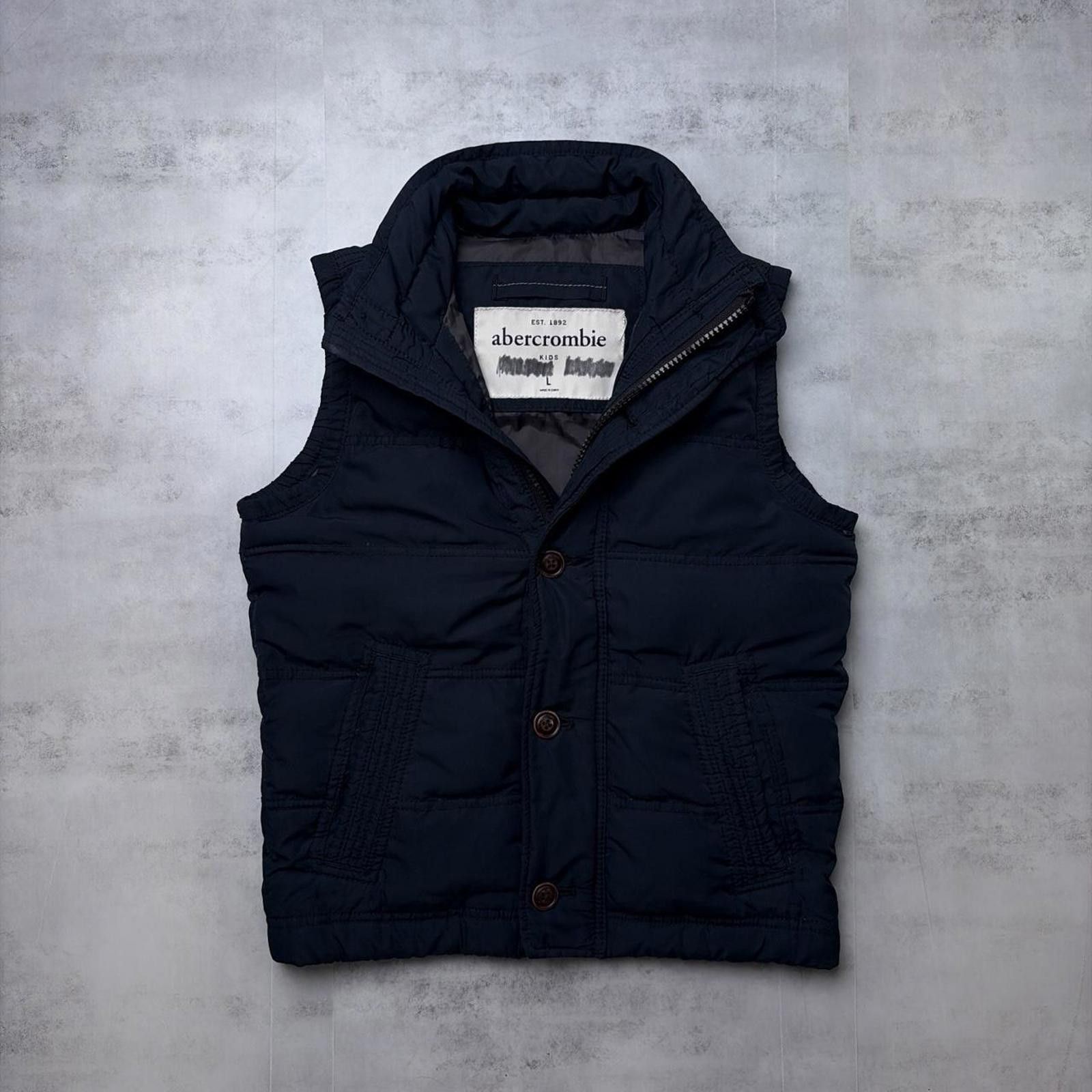 Abercrombie & Fitch Y2K Navy Abercrombie & Fitch Grunge Puffer Vest Size M / US 6-8 / IT 42-44 - 1 Thumbnail