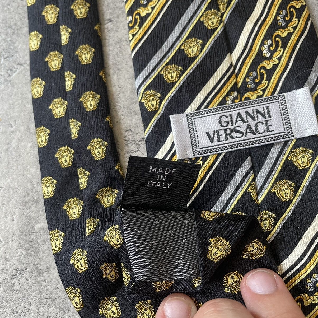 Versace Vintage 90s Giana Versace Monogram Tie Medusa Size ONE SIZE - 5 Thumbnail