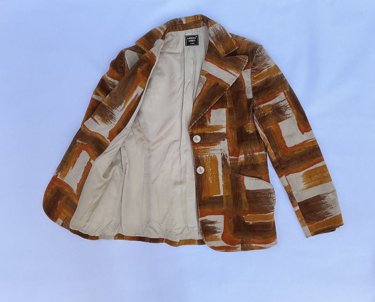 Vintage Vintage printed corduroy jacket Size S / US 4 / IT 40 - 16 Thumbnail