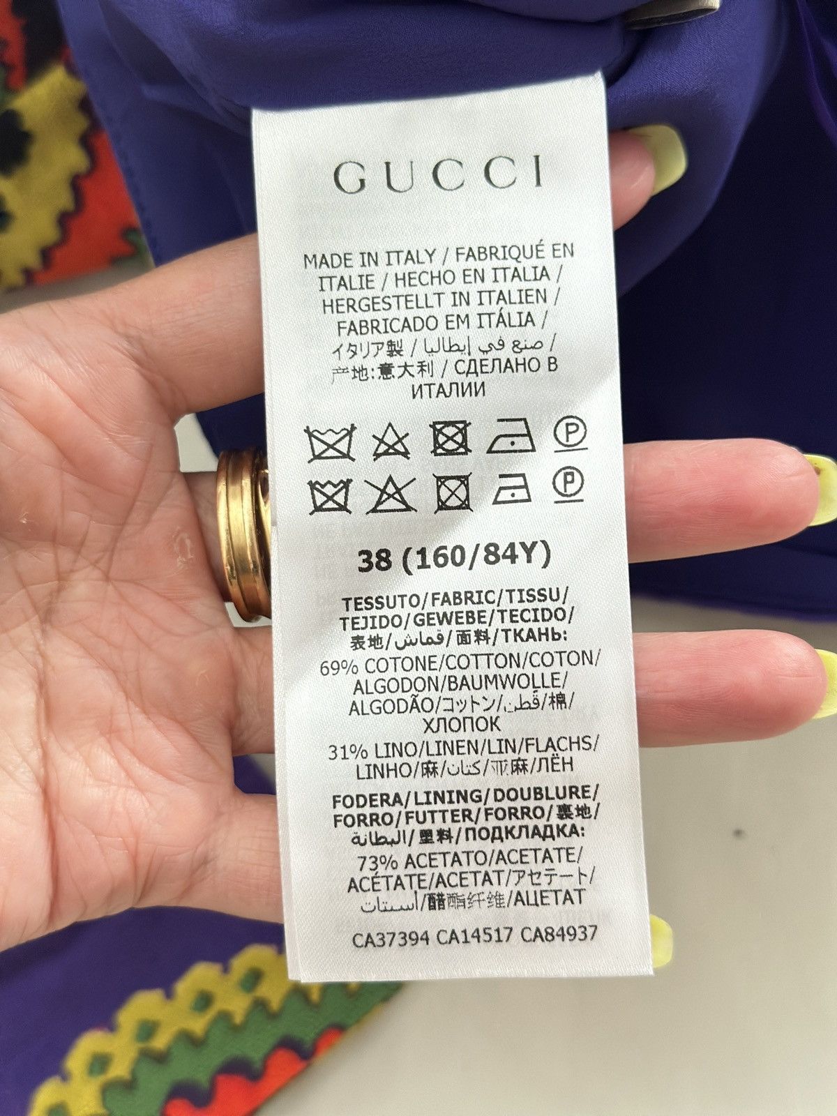 Gucci NWT Authentic Gucci paisley one shoulder women croptop/IT38 Size XS / US 0-2 / IT 36-38 - 6 Thumbnail