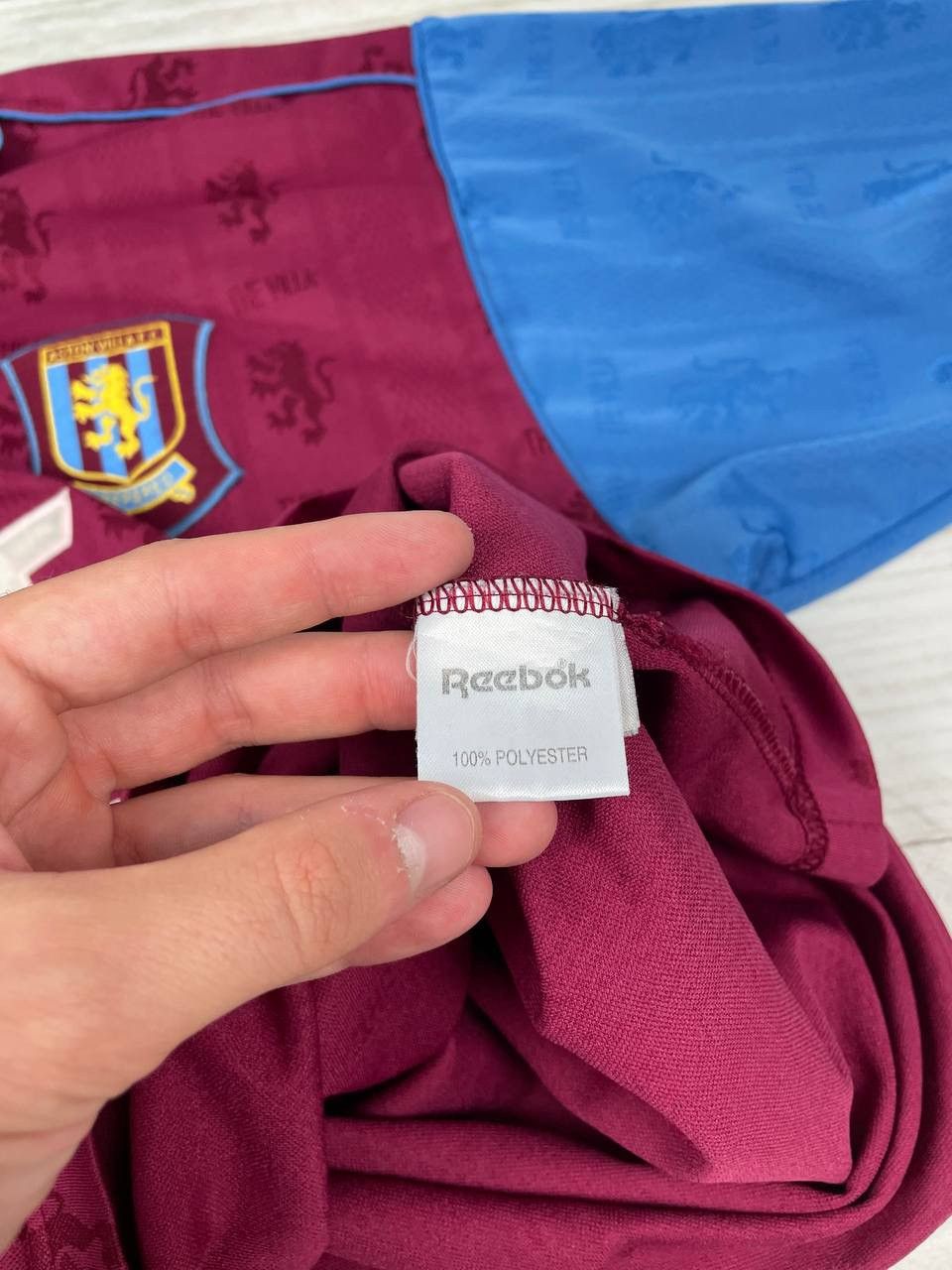 Reebok Reebok Aston Villa 1995 1997 Home Shirt Soccer Jersey Size US XL / EU 56 / 4 - 11 Thumbnail