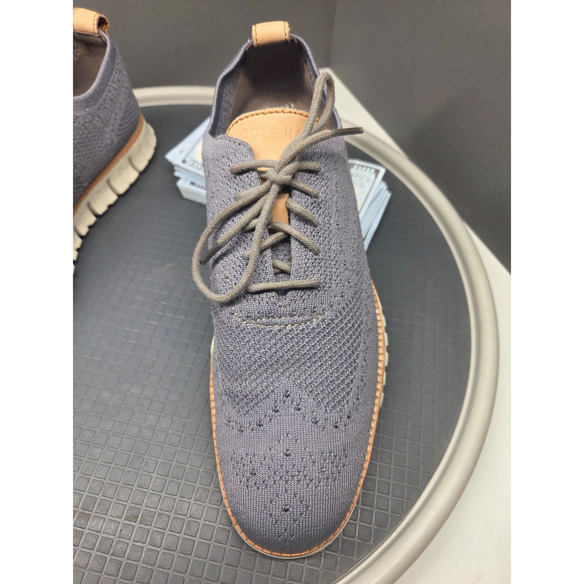Cole Haan Cole Haan Men’s C24944 Oxford Dress Shoes Brown Leather Size Size US 9 / EU 42 - 4 Thumbnail