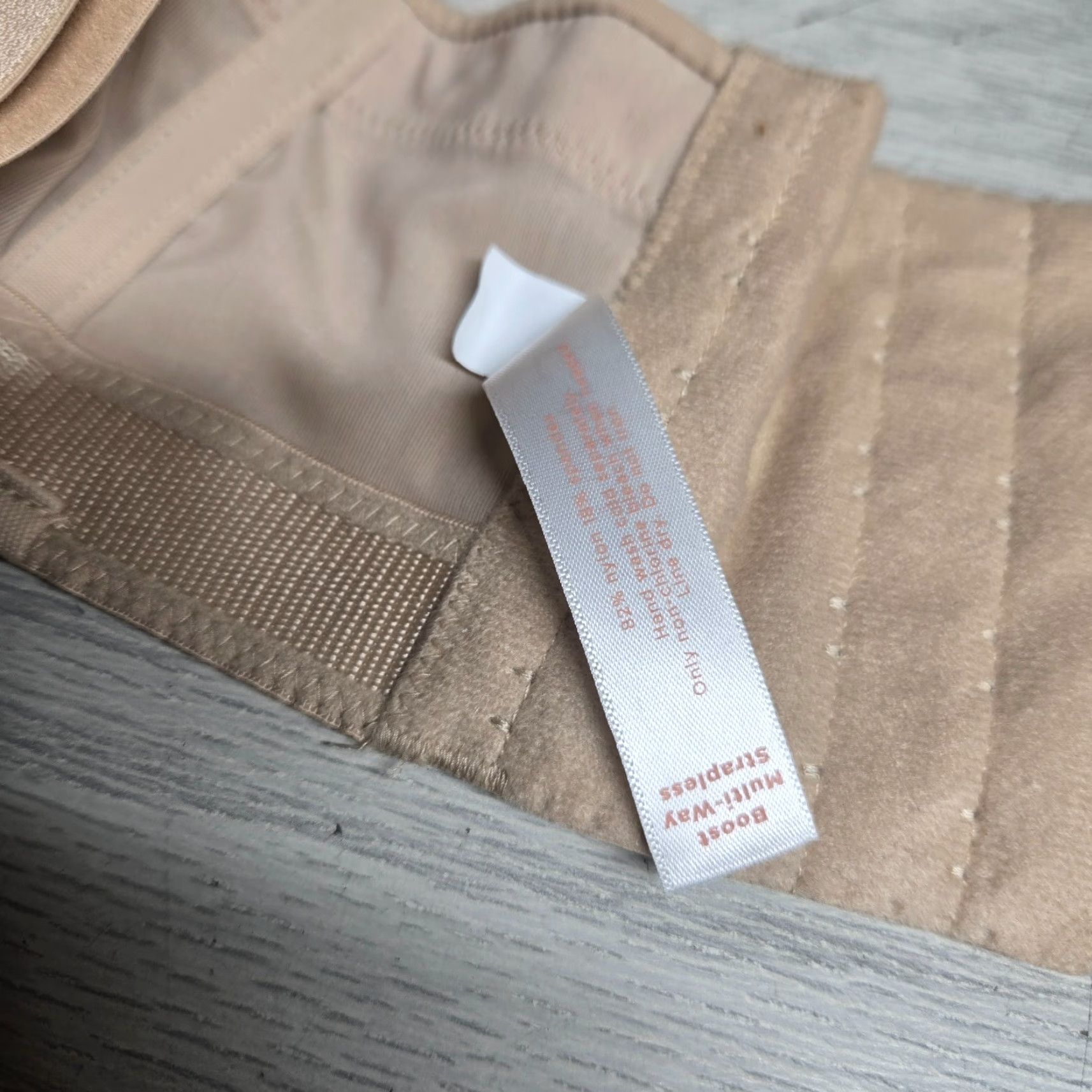 Vintage Cacique Bra 46D Tan Lightly Lined Full Coverage Underwire Back Closure Size ONE SIZE - 7 Thumbnail
