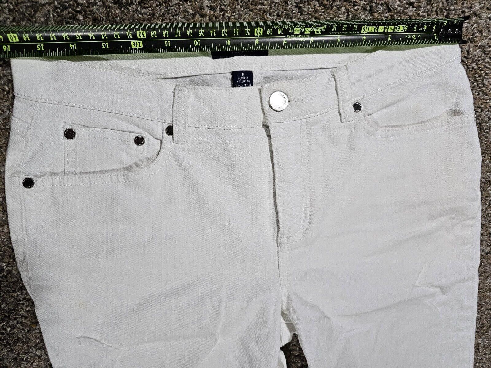 Chaps WOMENS CHAPS Size 8 White Stretch Shirts 14" Inseam Size 30" / US 8 / IT 44 - 4 Thumbnail