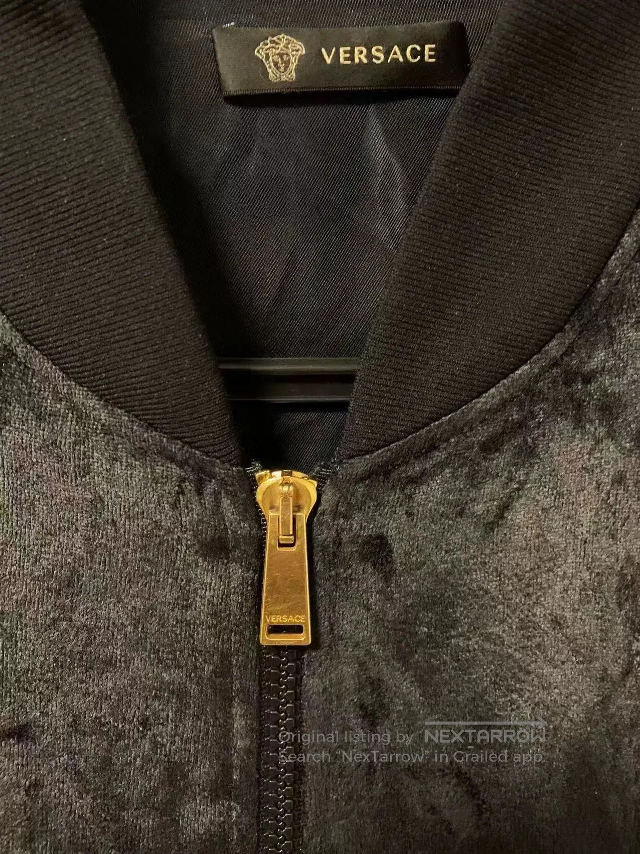 Japanese Brand Versace Men's Embroidered Velvet Jacket. Size US M / EU 48-50 / 2 - 3 Thumbnail