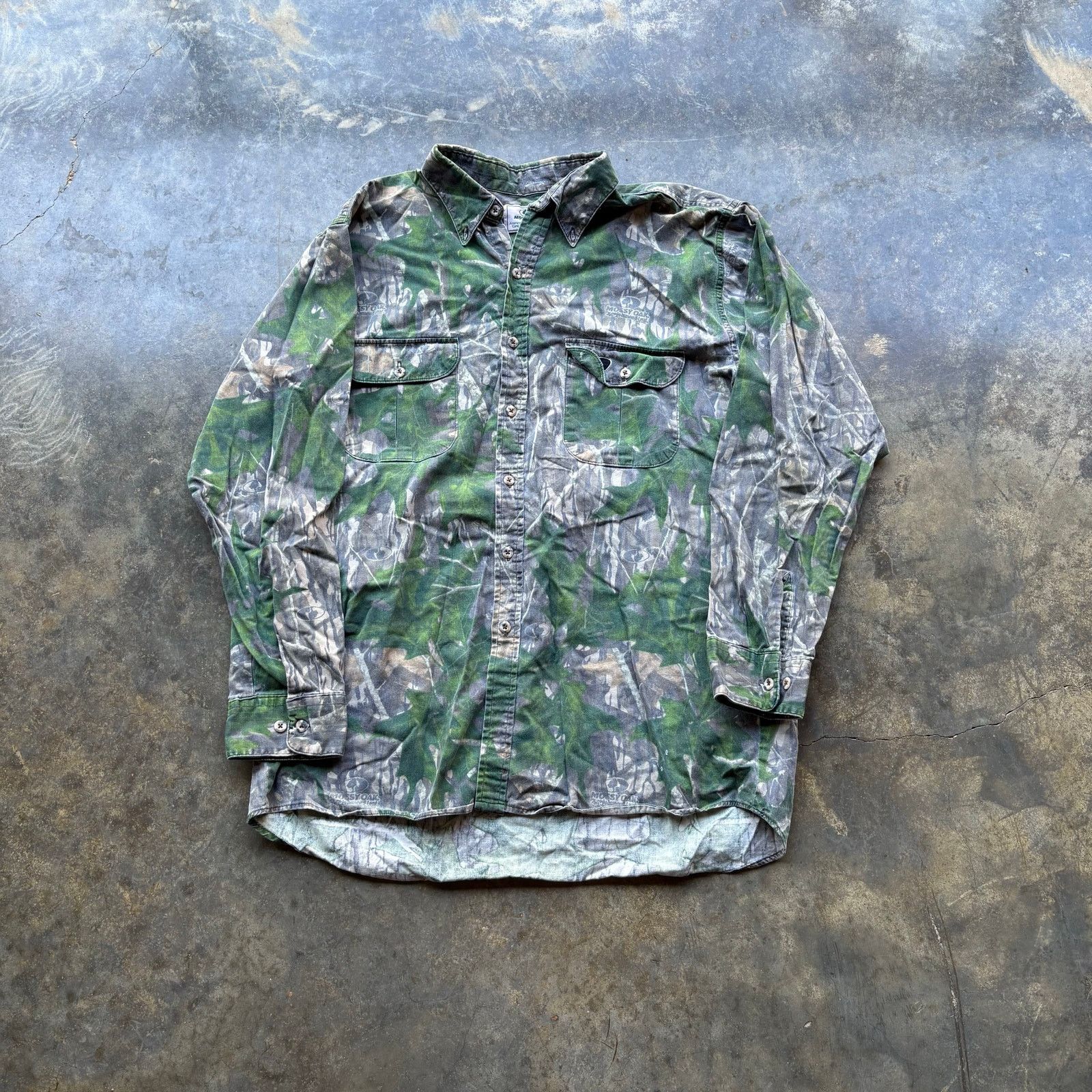 NFL Vintage 90s Mossy oaks Camouflage Shirt Size US XL / EU 56 / 4 - 1 Thumbnail
