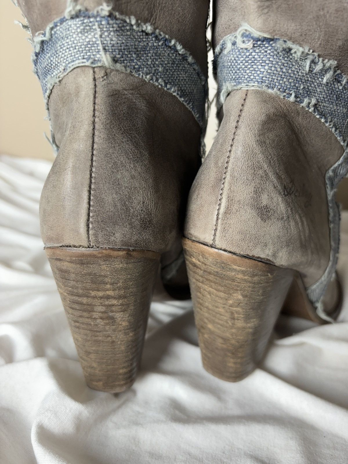 Vintage Destroy 90s rare vintage high boots western style shoes Size US 9 / IT 39 - 17 Thumbnail