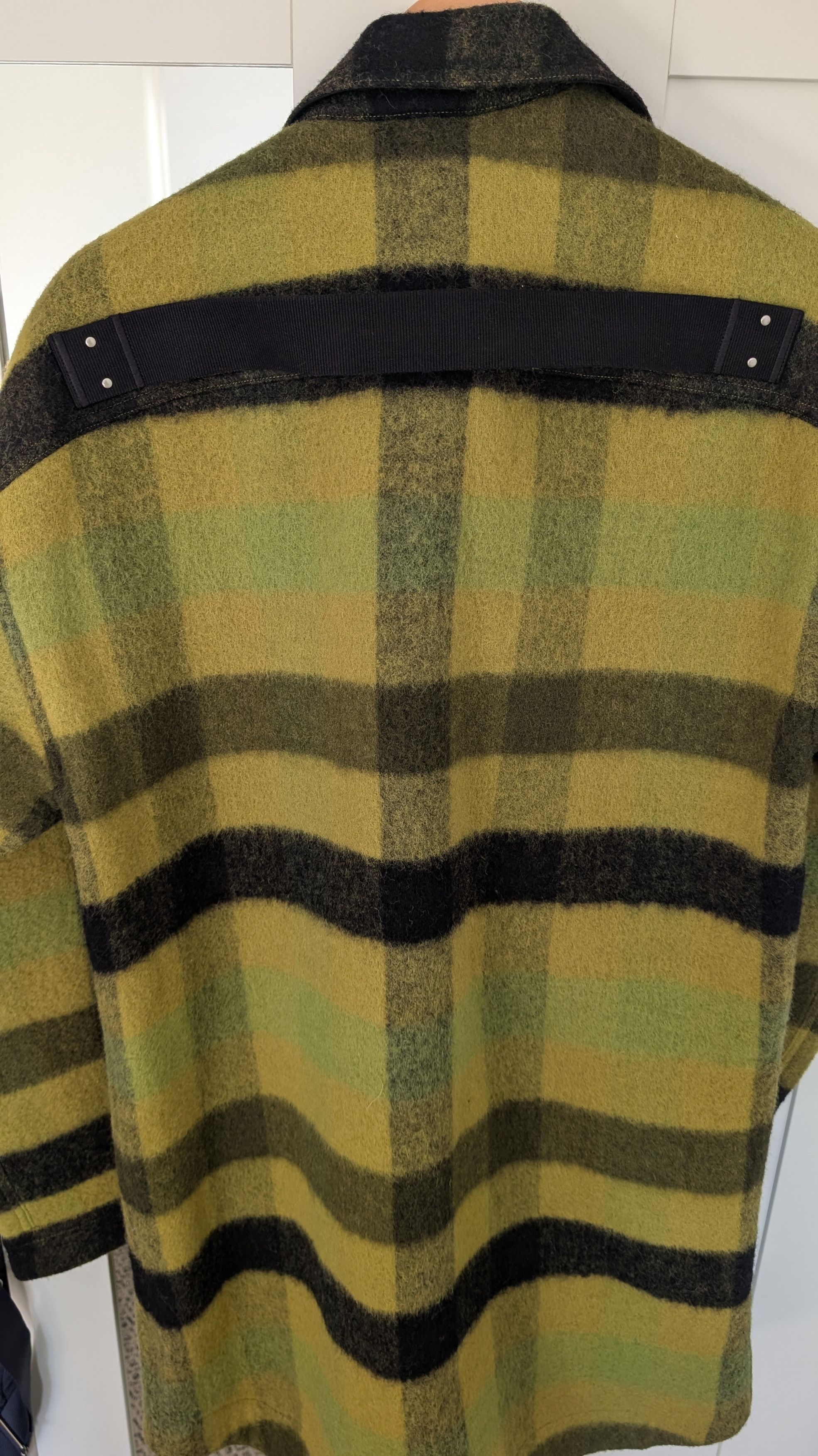 Rick Owens Rick Owens Luxor FW23 oversized coat/overshirt in Acid Plaid Size US S / EU 44-46 / 1 - 2 Thumbnail
