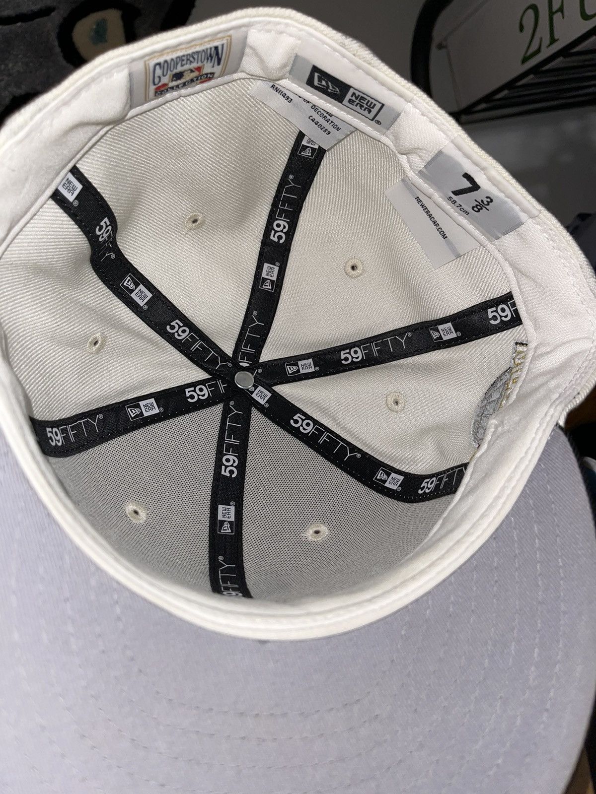 Hat Club × MyFitteds × New Era 7 3/8 MyFitteds Off-White Chicago White Sox Grey UV Size 38 - 13 Thumbnail