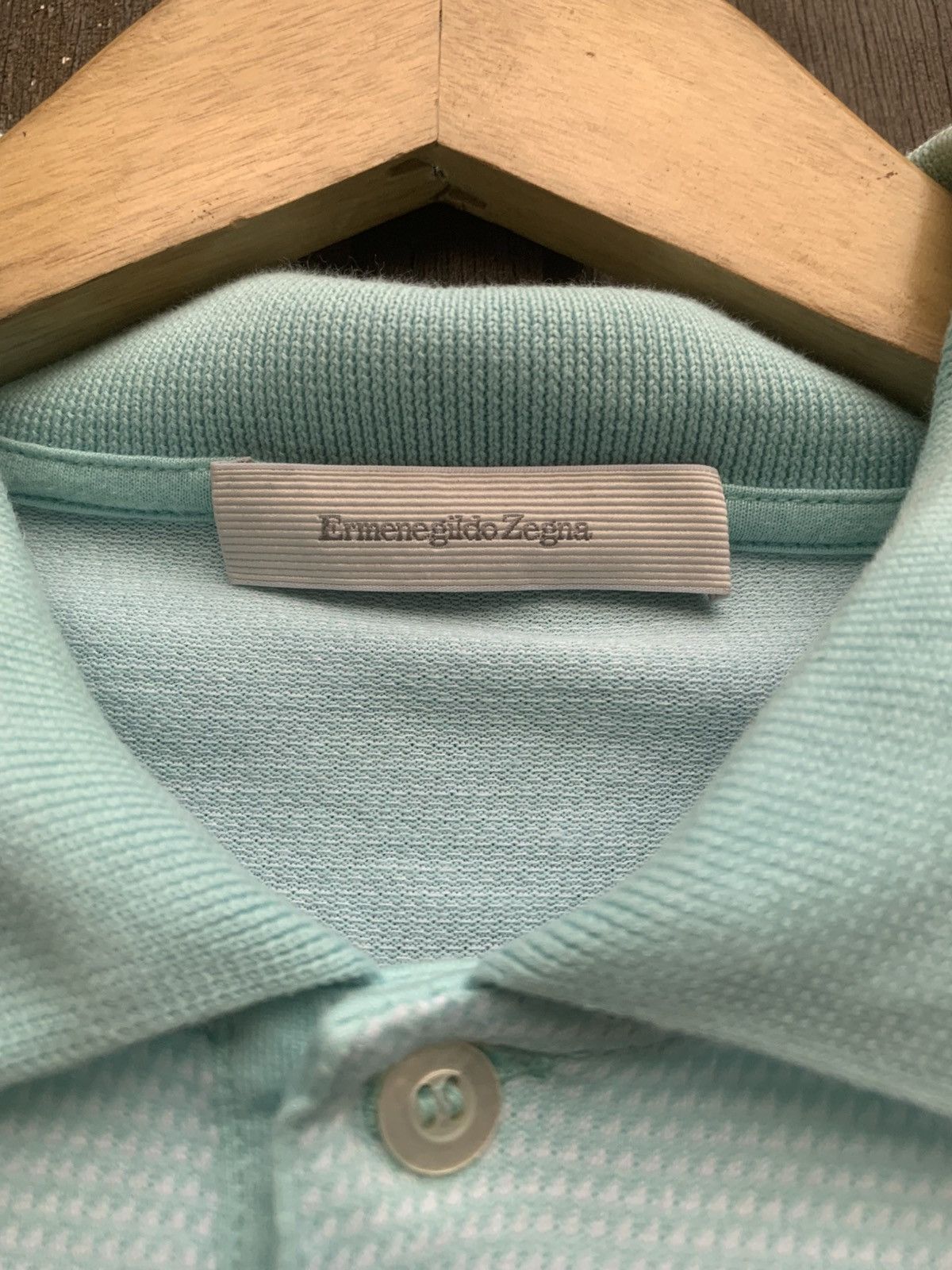Ermenegildo Zegna Vintage ERMENEGILDO ZEGNA Polo Shirt Tee Size US L / EU 52-54 / 3 - 6 Thumbnail