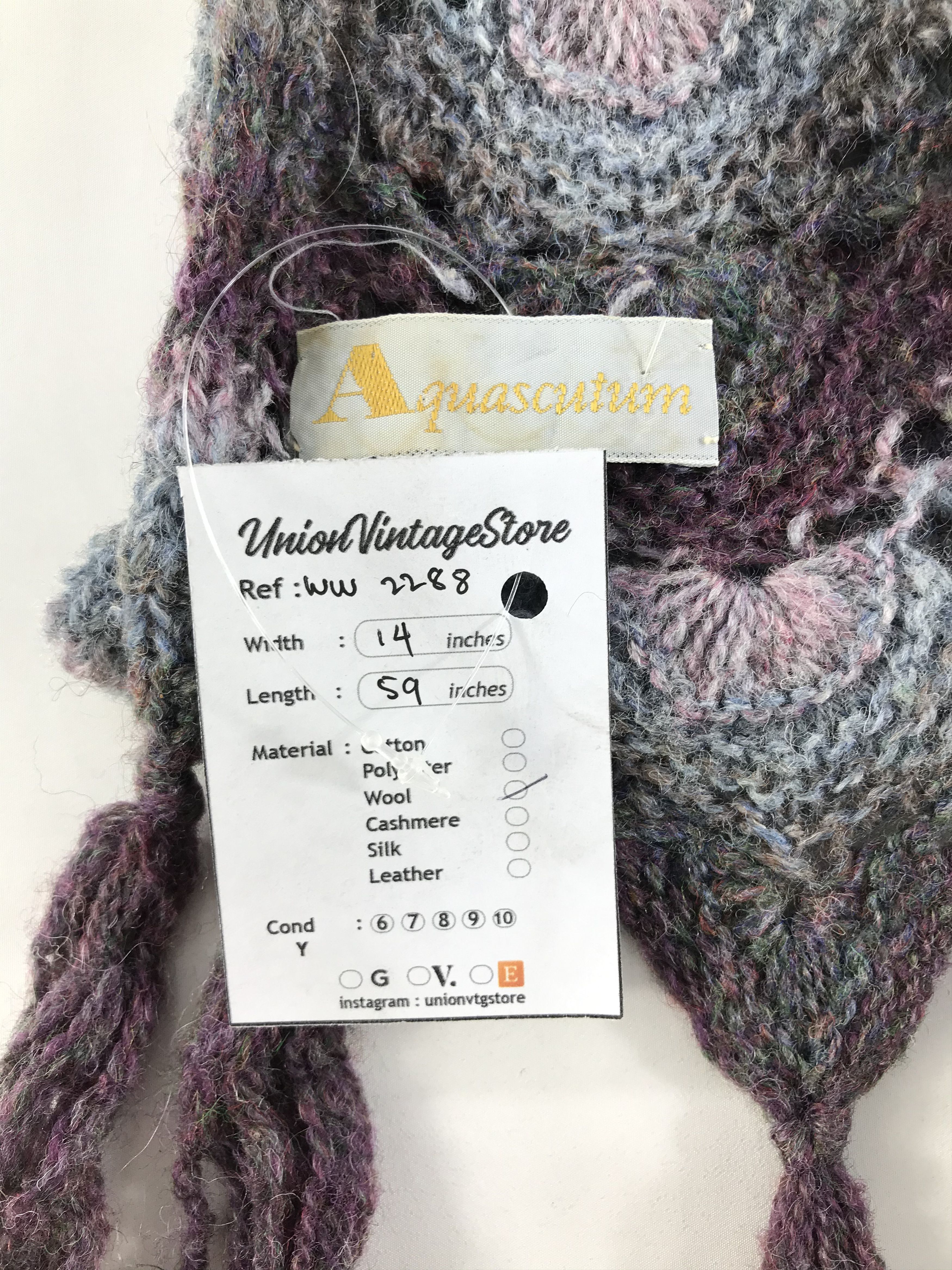 Aquascutum × Vintage Aquascutum Scarf / Muffler / Neckwear - WW2288 Size ONE SIZE - 4 Thumbnail