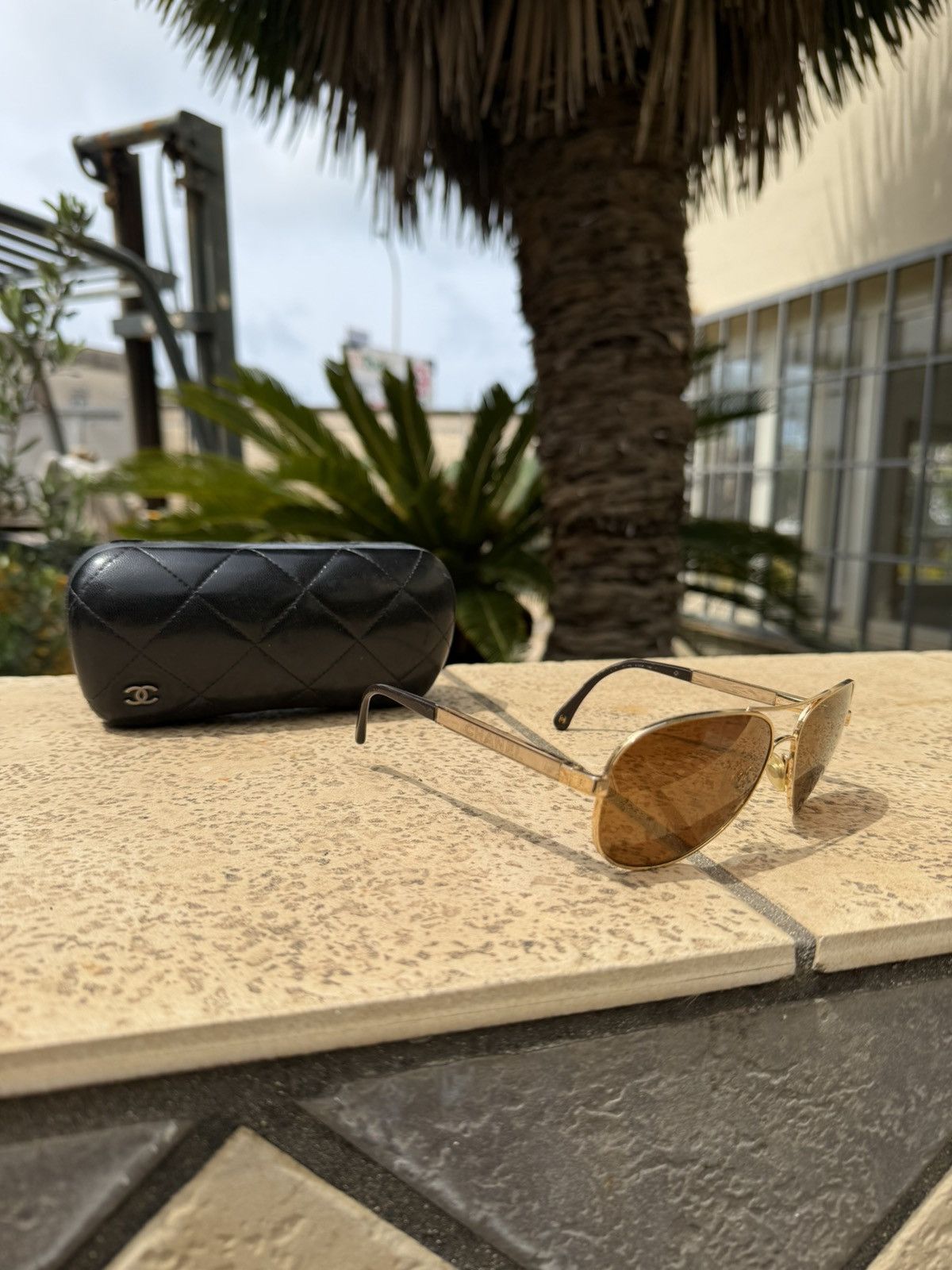 Chanel Chanel Sunglasses Collection Miroir Gold Vintage Size ONE SIZE - 1 Thumbnail