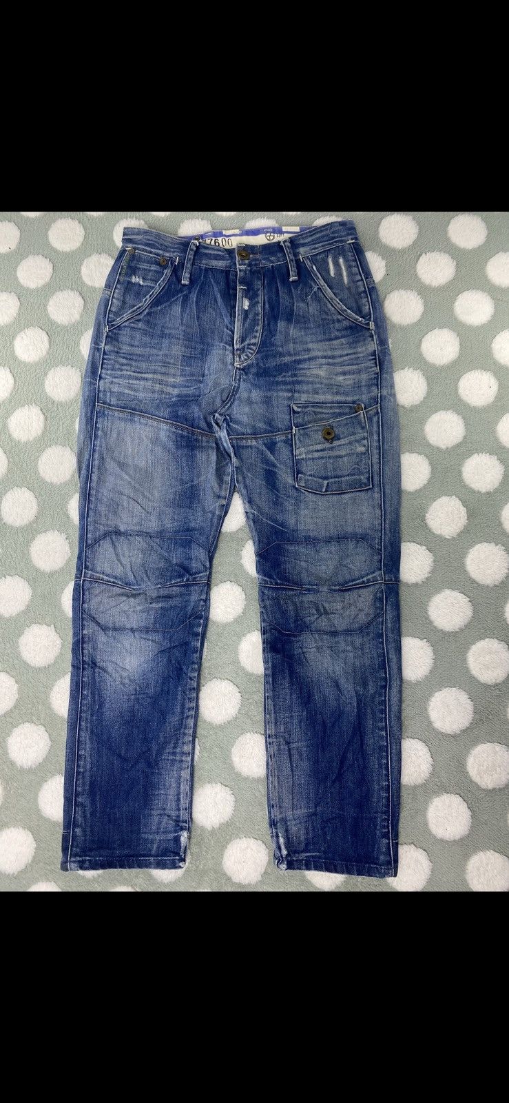 G-Star Vintage G Star Raw 3301 Steel Loose Tapered Button Fly Size US 29 - 2 Thumbnail