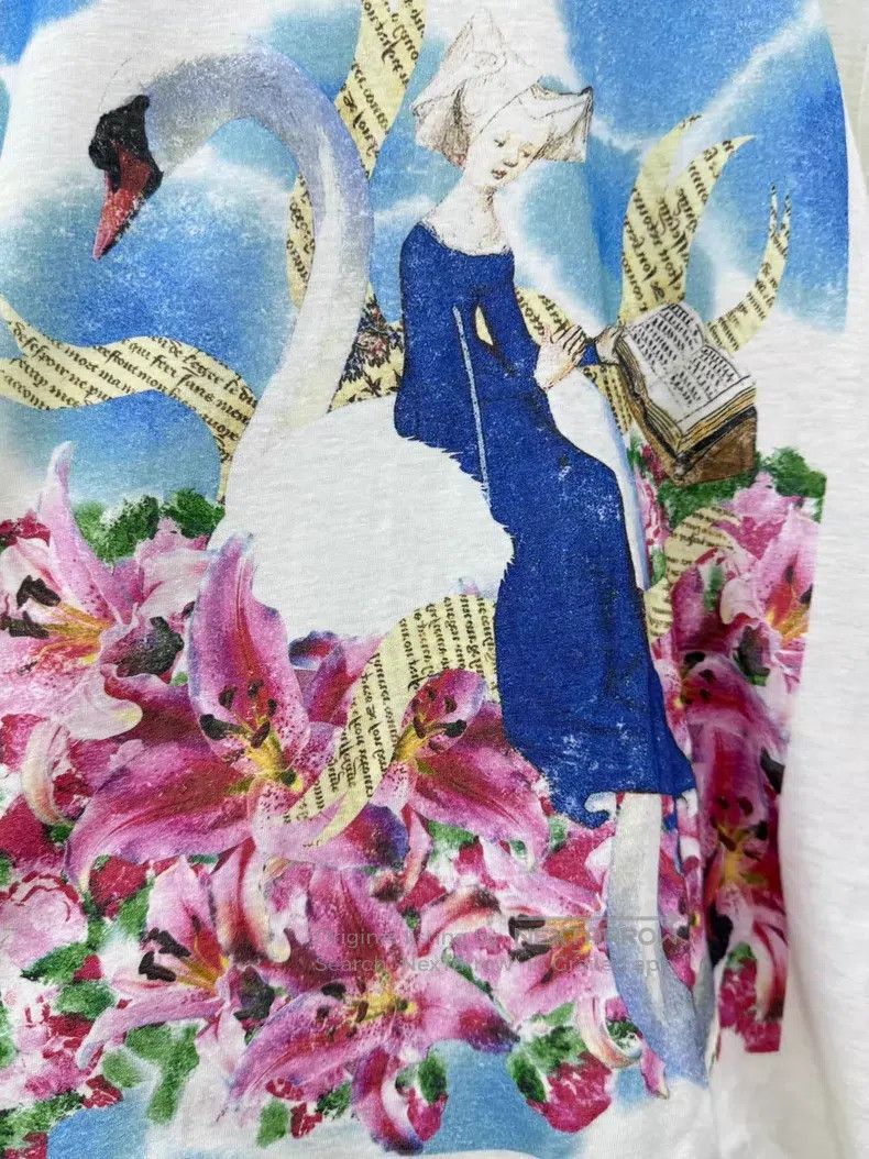 Dior Dior "OUR TAROT" series beige printed short-sleeved T-shir Size S / US 4 / IT 40 - 2 Thumbnail