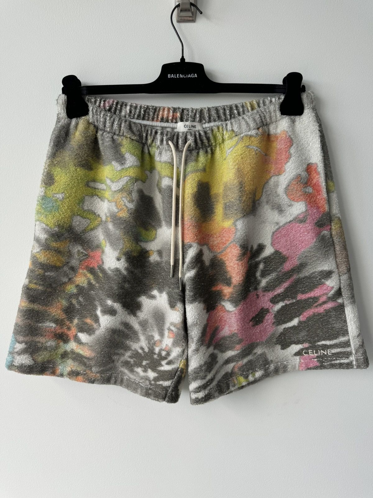 Celine CELINE SS24 TIE DYE TERRY COTTON SHORTS Size US 34 / EU 50 - 1 Thumbnail