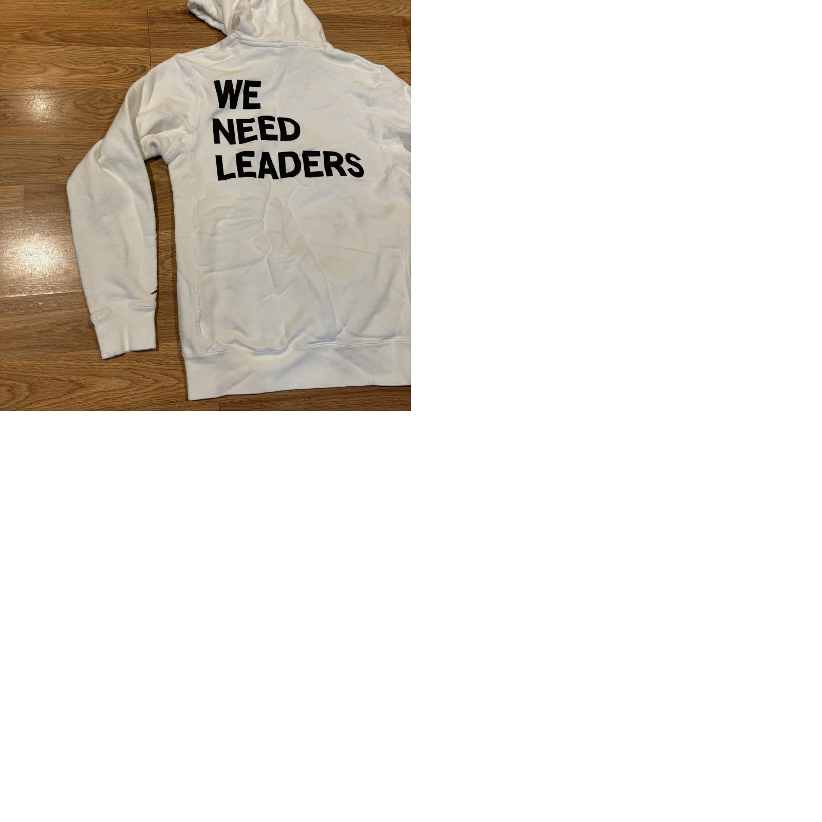 Jordan Brand Jordan X Public School White Hoodie Sweatshirt Collab We Need Leaders Mens M Size US M / EU 48-50 / 2 - 9 Thumbnail