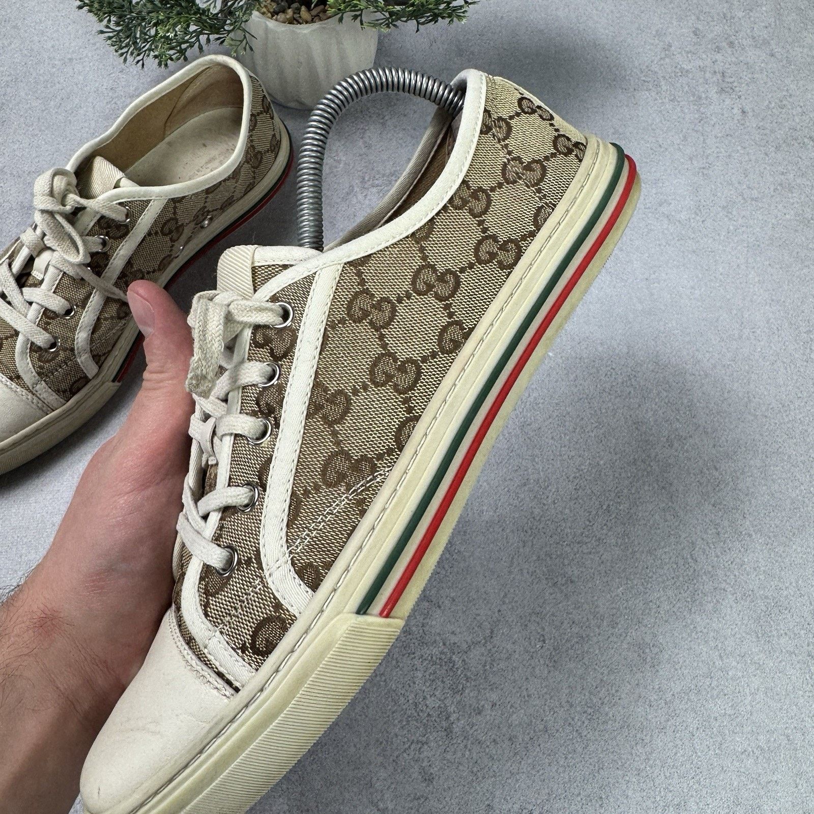 Gucci Gucci Cloth Trainers Canvas GG Monogram Men Size 40 US 7 Size US 7 / IT 37 - 13 Thumbnail