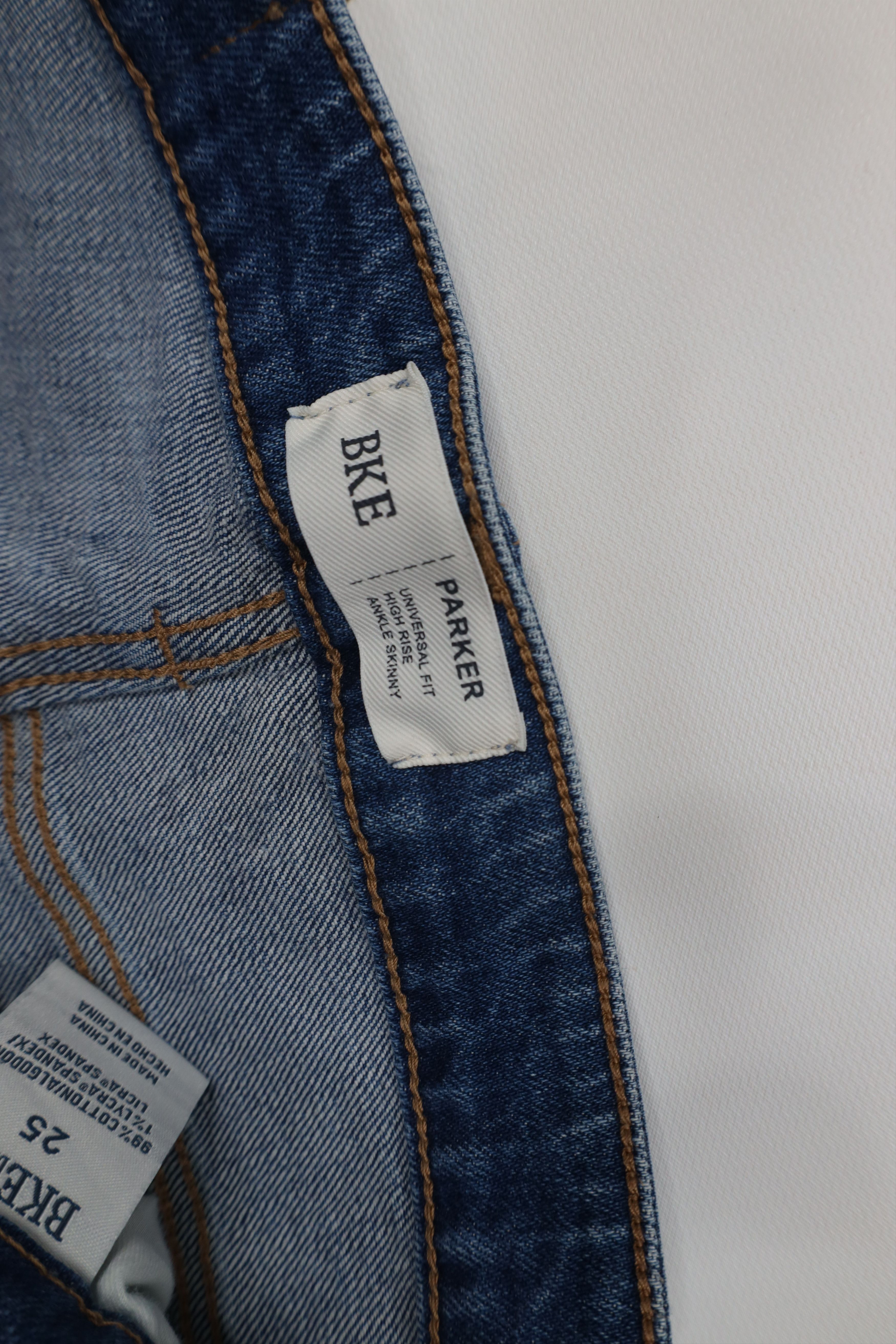Vintage Buckle BKE Universal Fit High Rise Ankle Skinny Denim Jeans Size 25" / US 0 / IT 36 - 10 Thumbnail