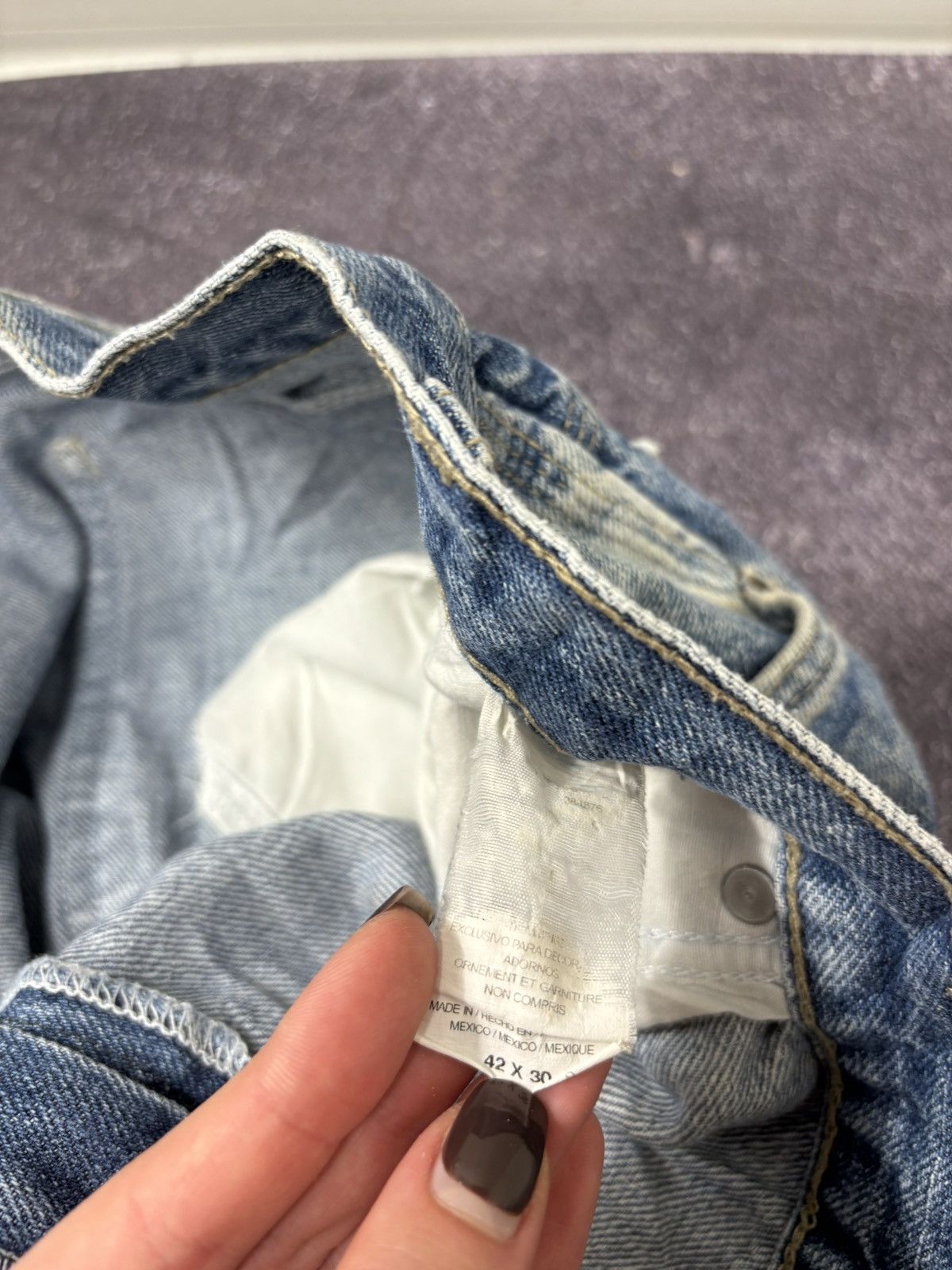 Dickies Vintage Dickies Y2K Faded Blue Denim USA Hype Baggy Jeans Size US 42 / EU 58 - 12 Thumbnail