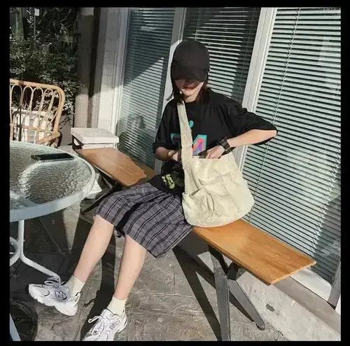 Hypebeast Casual Canvas messenger bag Size ONE SIZE - 3 Thumbnail