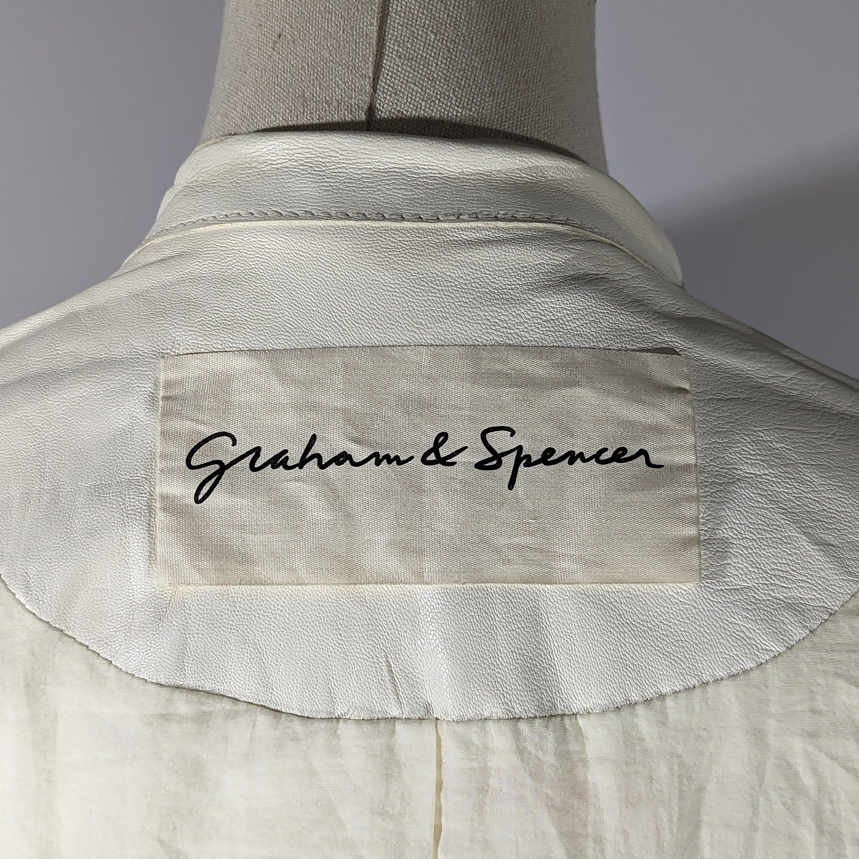 Leather Graham & Spencer Made In USA Leather Jacket Luxury Brand Size M / US 6-8 / IT 42-44 - 20 Thumbnail