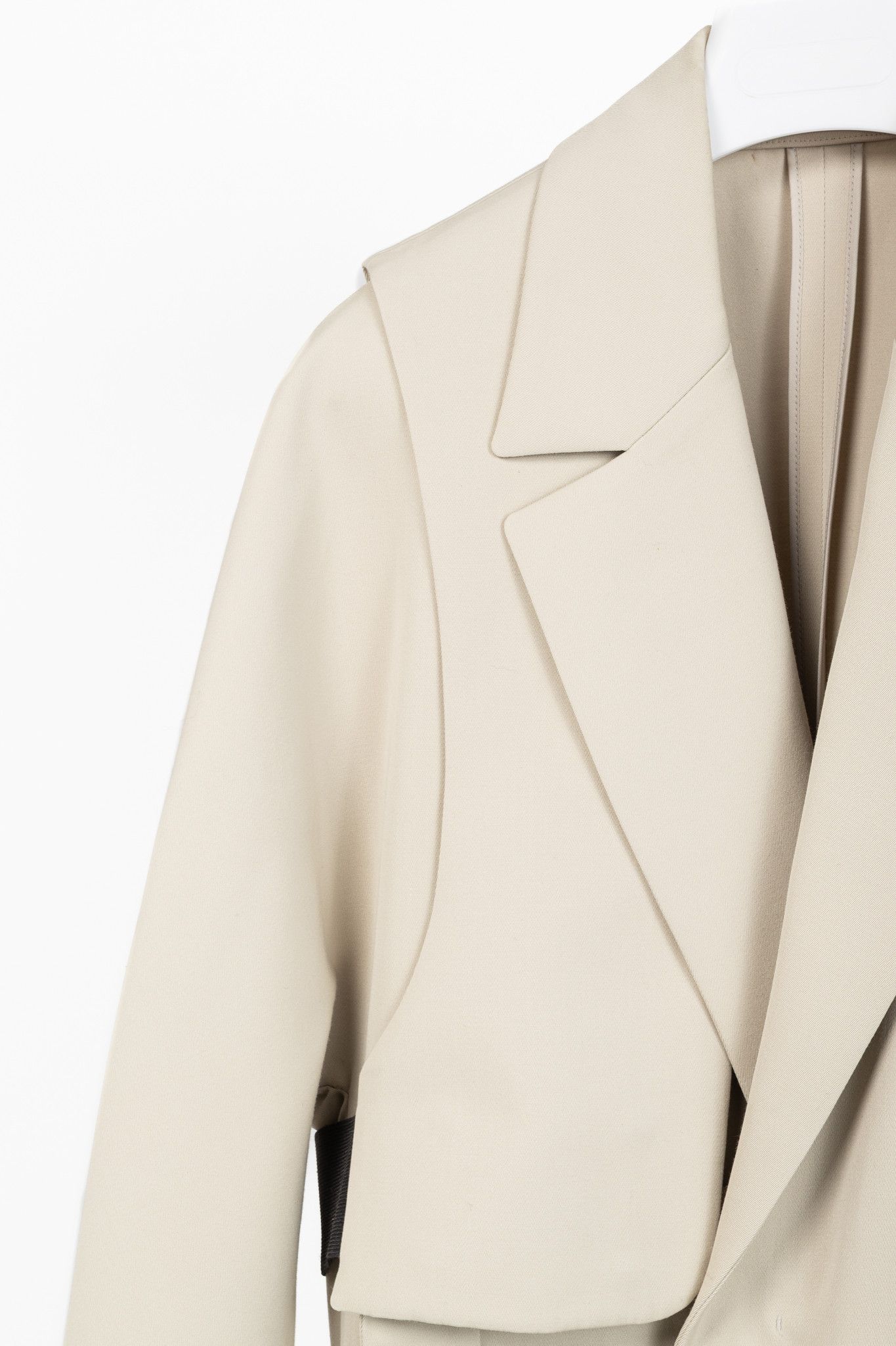 Wooyoungmi Wooyoungmi SS/17 Beige Twill Wrap Harness Coat Size US M / EU 48-50 / 2 - 4 Thumbnail