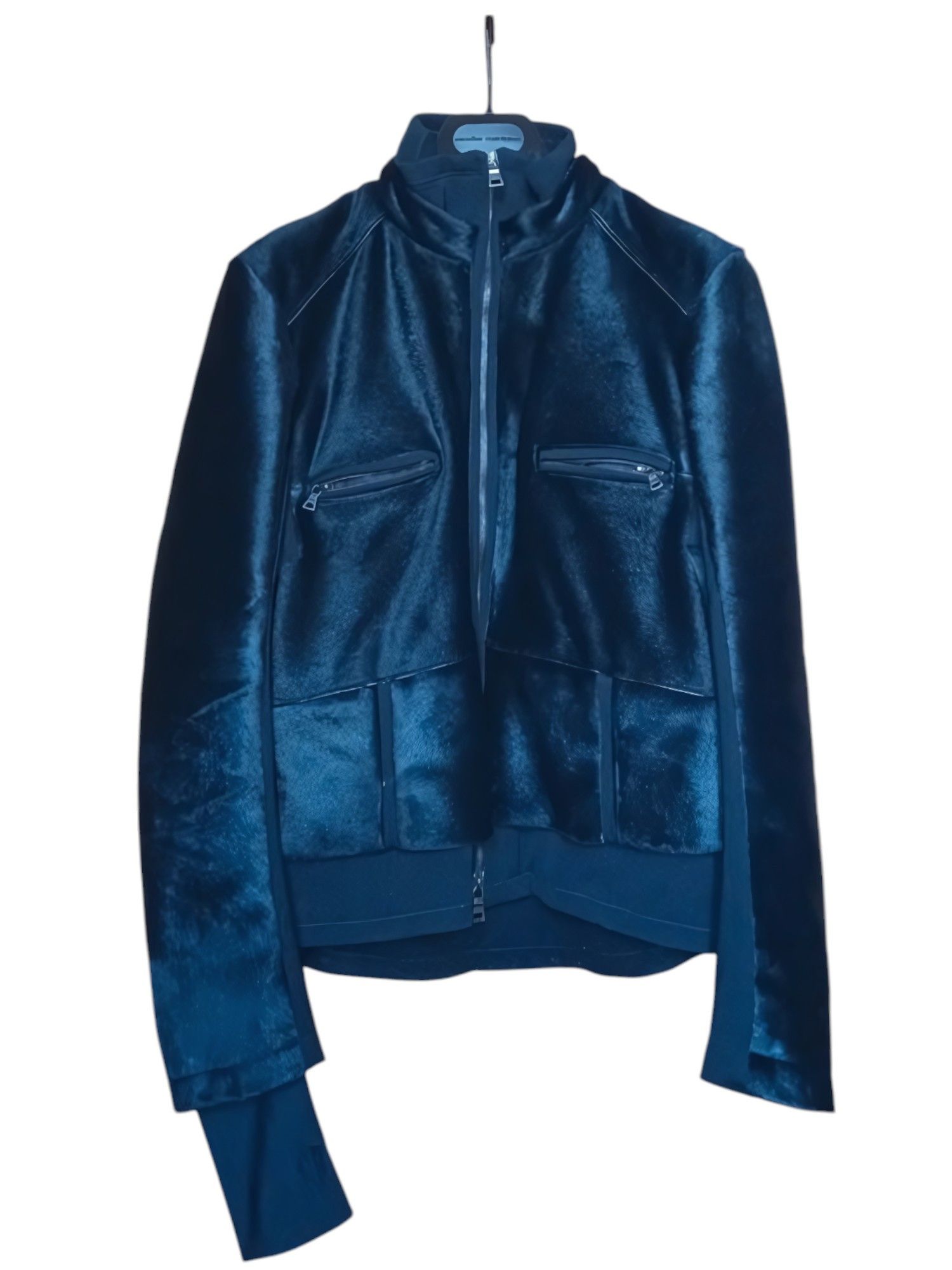 Prada PONY HAIR BIKER BOMBER JACKET Size M / US 6-8 / IT 42-44 - 1 Thumbnail