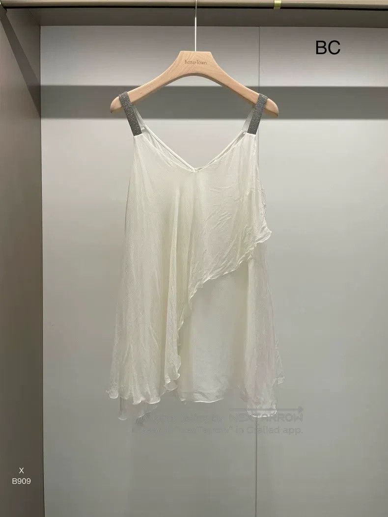 Brunello Cucinelli Off White Camisole Top