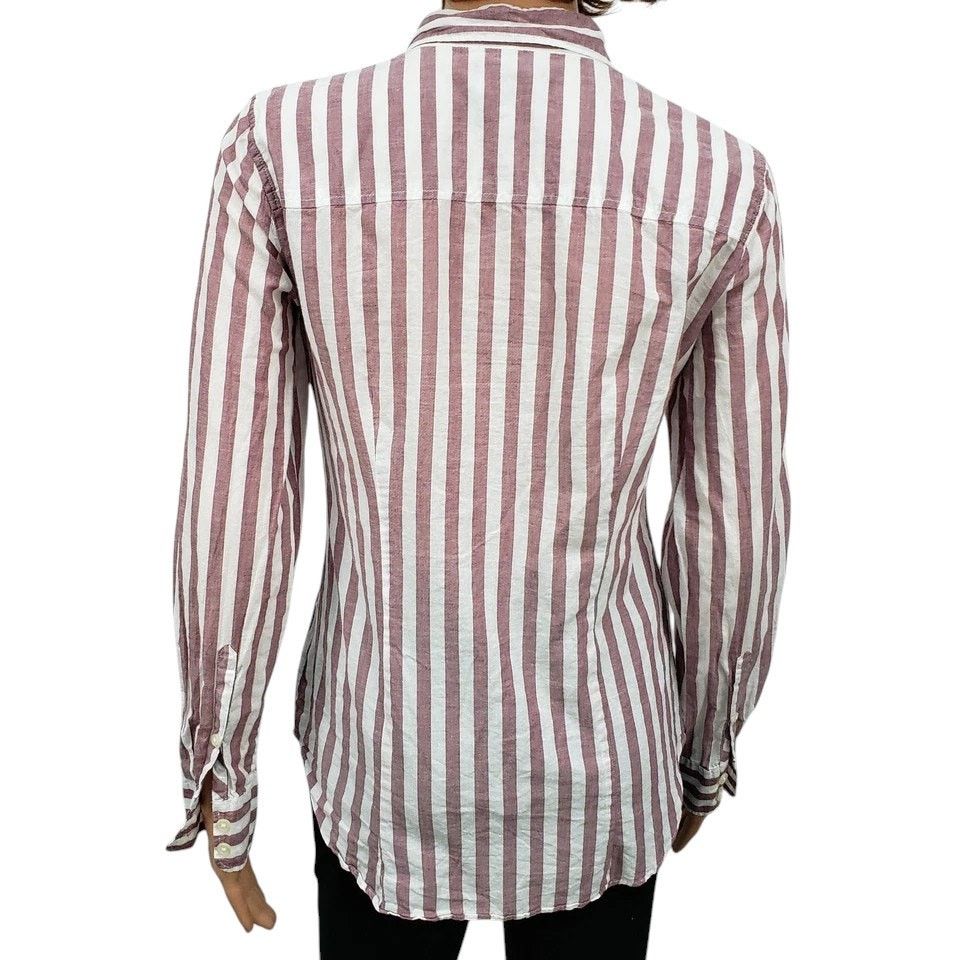 J.Crew J. Crew Mercantile Shirt Button Front Stripe Long Sleeves XS Size XS / US 0-2 / IT 36-38 - 8 Thumbnail
