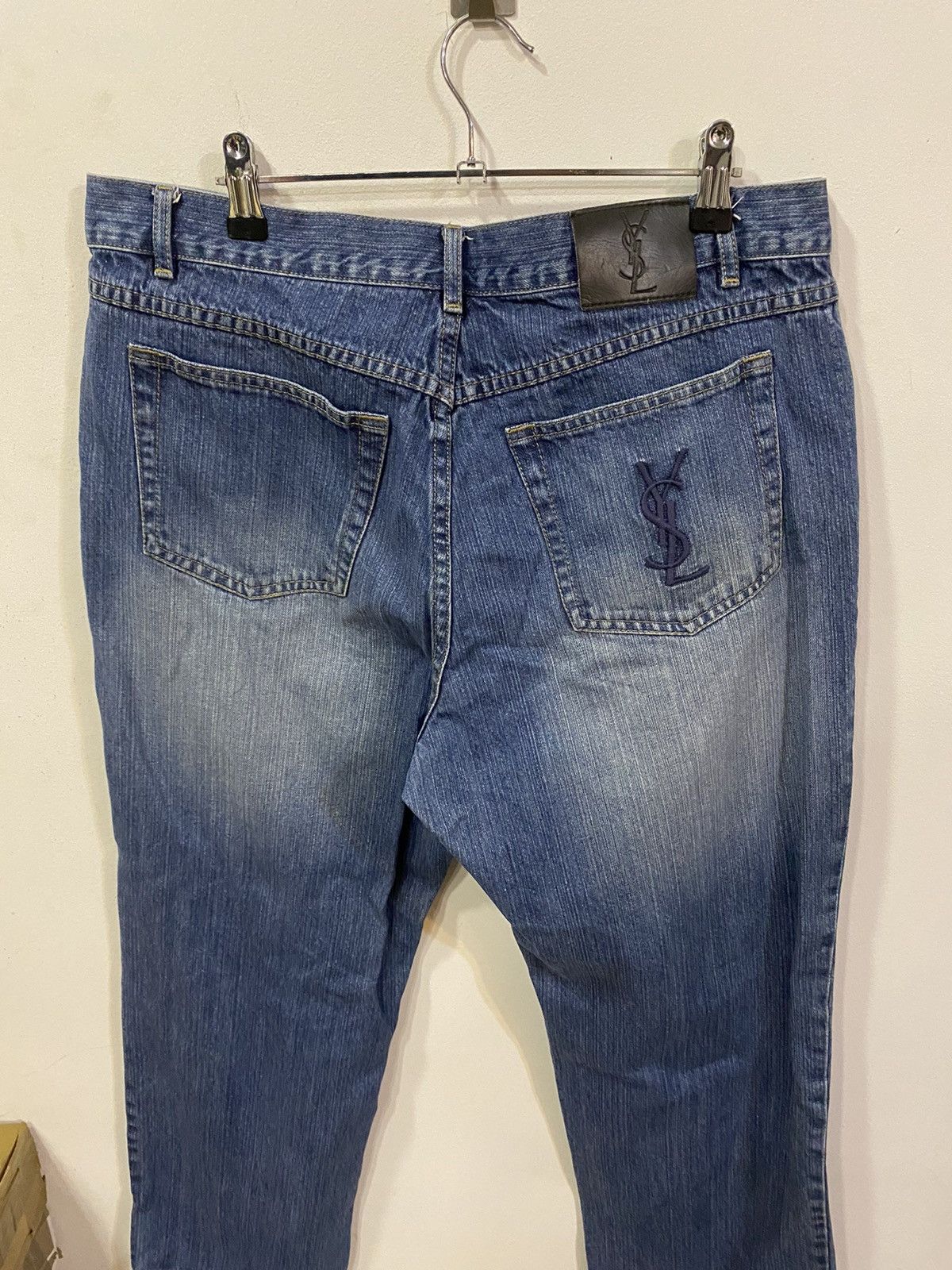 Yves Saint Laurent 36x30 YSL Jeans Denim Pants Blue Indigo Size US 36 / EU 52 - 6 Thumbnail
