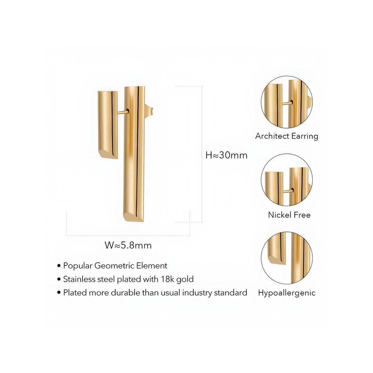 Other BEHI MILANO COLLECTION IVANA EARRINGS 18k Size ONE SIZE - 7 Thumbnail