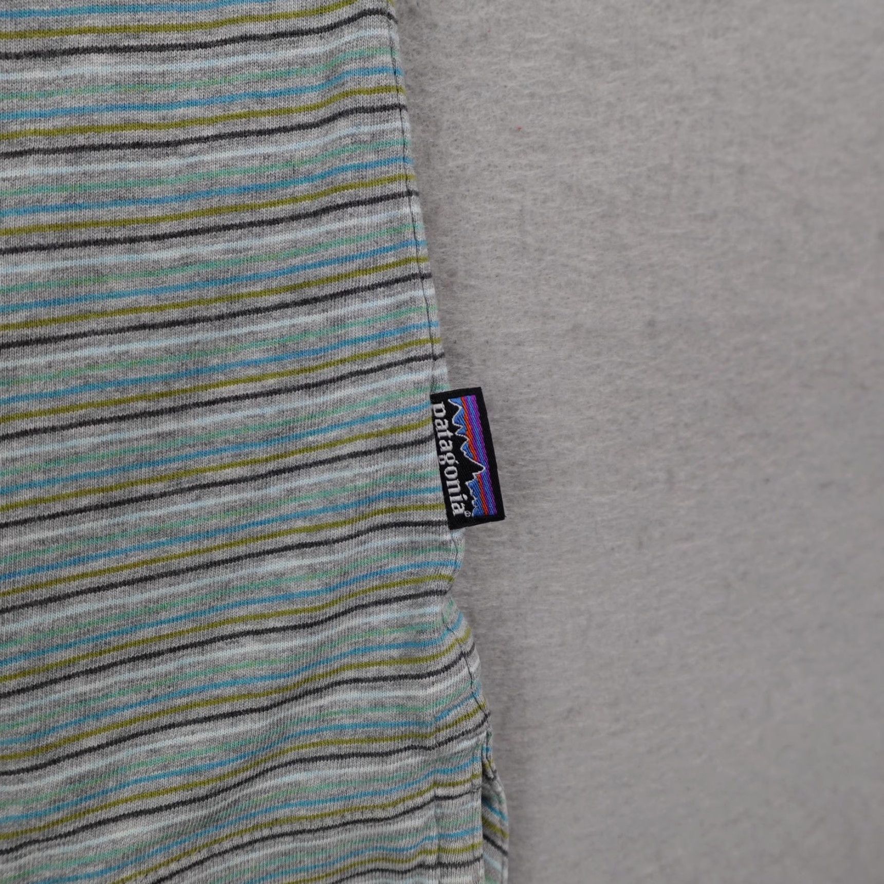 Patagonia Patagonia Polo Shirt Mens L Blue Gray Stripes Casual Hiking Daily Organic Lightweight Breathable Cotton Polo Shirt Men Size US L / EU 52-54 / 3 - 3 Thumbnail