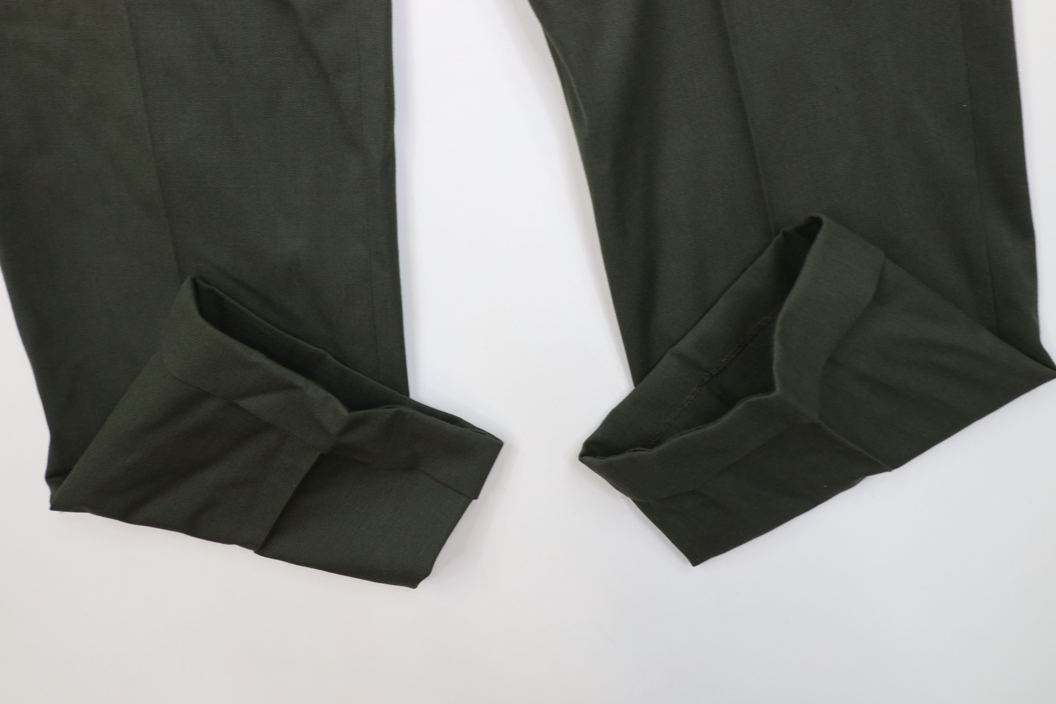 Vintage Deadstock Vintage 30s 40s Rockabilly Gabardine Pants Green Size US 30 / EU 46 - 5 Thumbnail