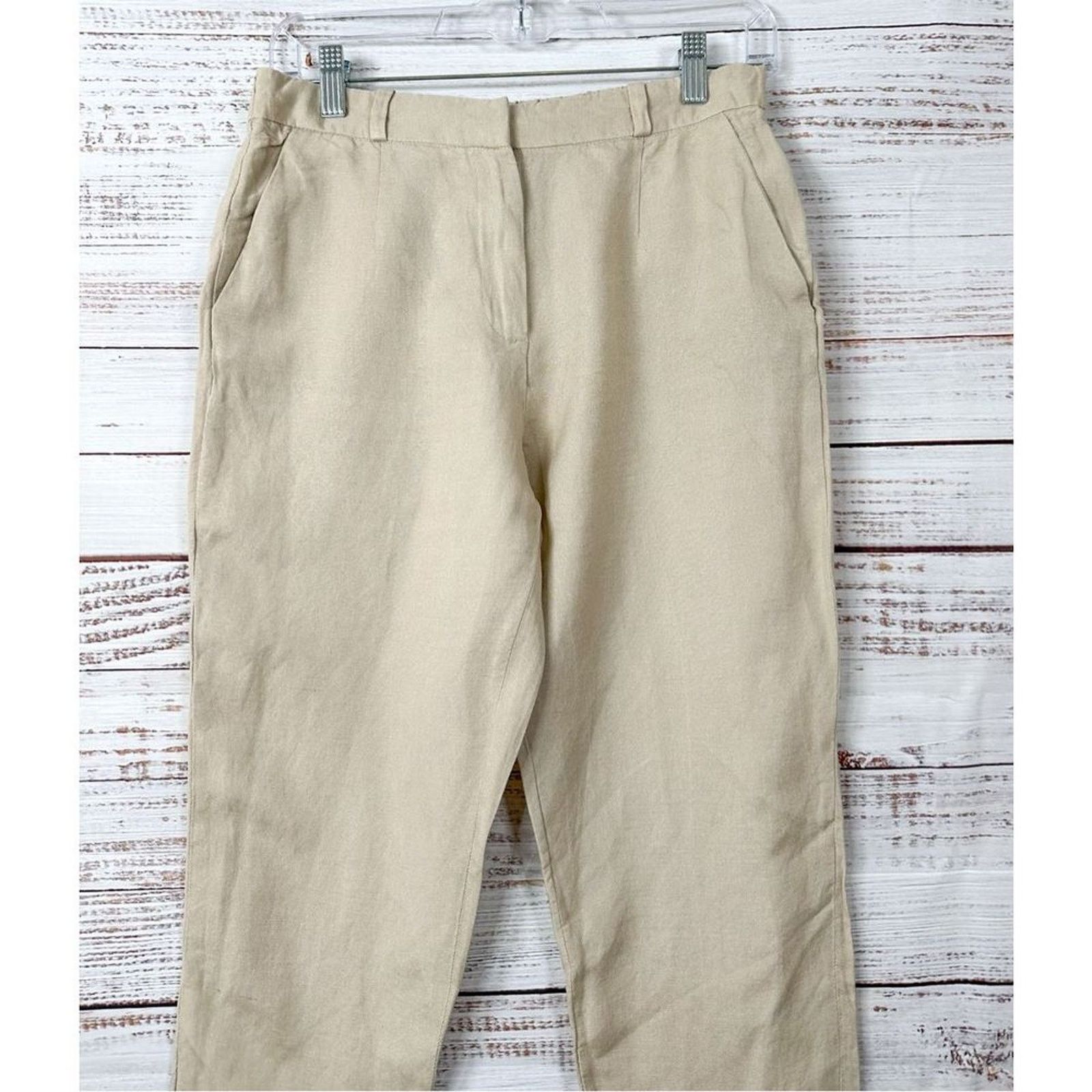 & Other Stories & Other Stories Paris Atelier Casual Pants Cream Size 6 Size 28" / US 6 / IT 42 - 2 Thumbnail