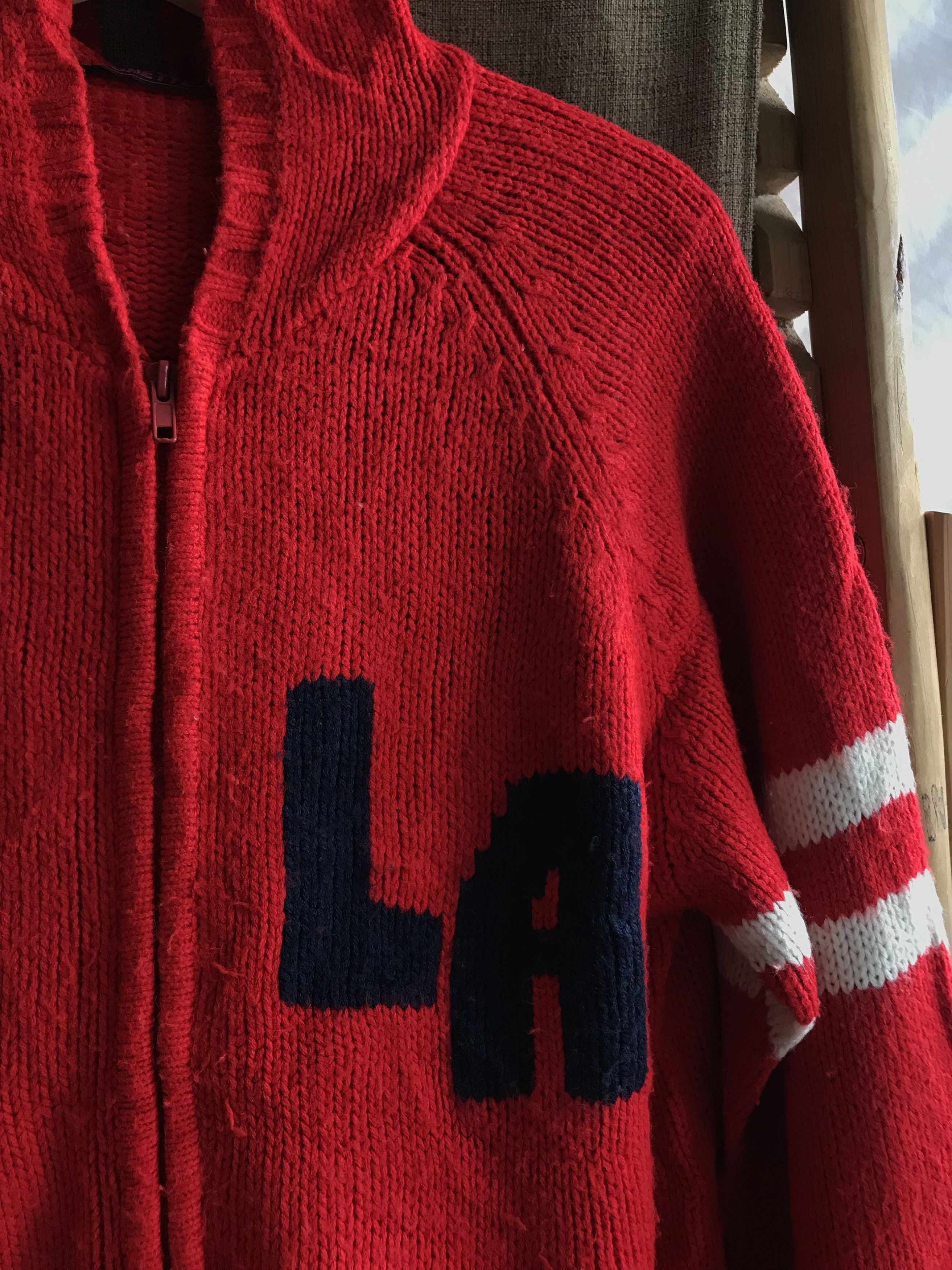 Hysteric Glamour × Japanese Brand × PPFM Ronettes Japanese "LA" Print Knitted Zip Hoodie Size US M / EU 48-50 / 2 - 2 Thumbnail