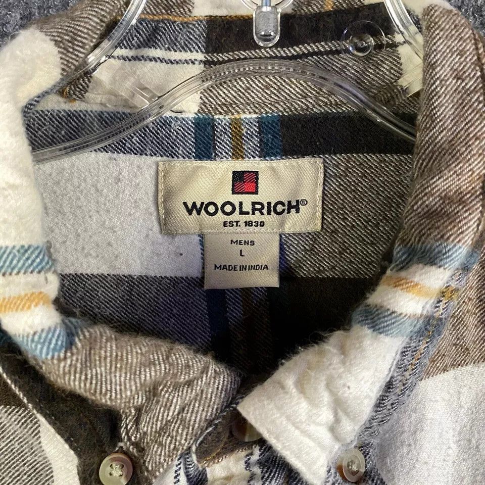 Other Woolrich Flannel Shirt Men's Large Button Down Plaid Size US L / EU 52-54 / 3 - 3 Thumbnail