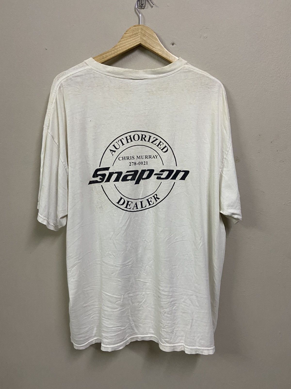 NASCAR × Vintage Distress Vintage Y2K Snap On Racing T-Shirt Size US XL / EU 56 / 4 - 9 Thumbnail