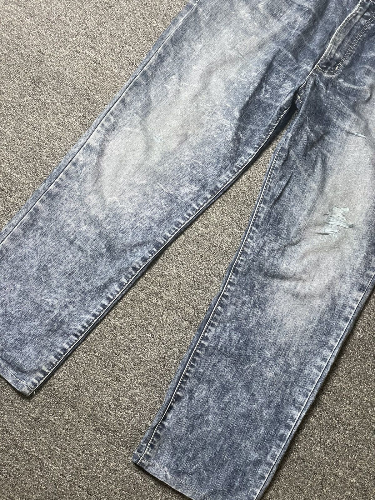 Vintage × Wrangler Wrangler Apparel Acid Wash Straight Cut Jeans (111) Size US 31 - 2 Thumbnail