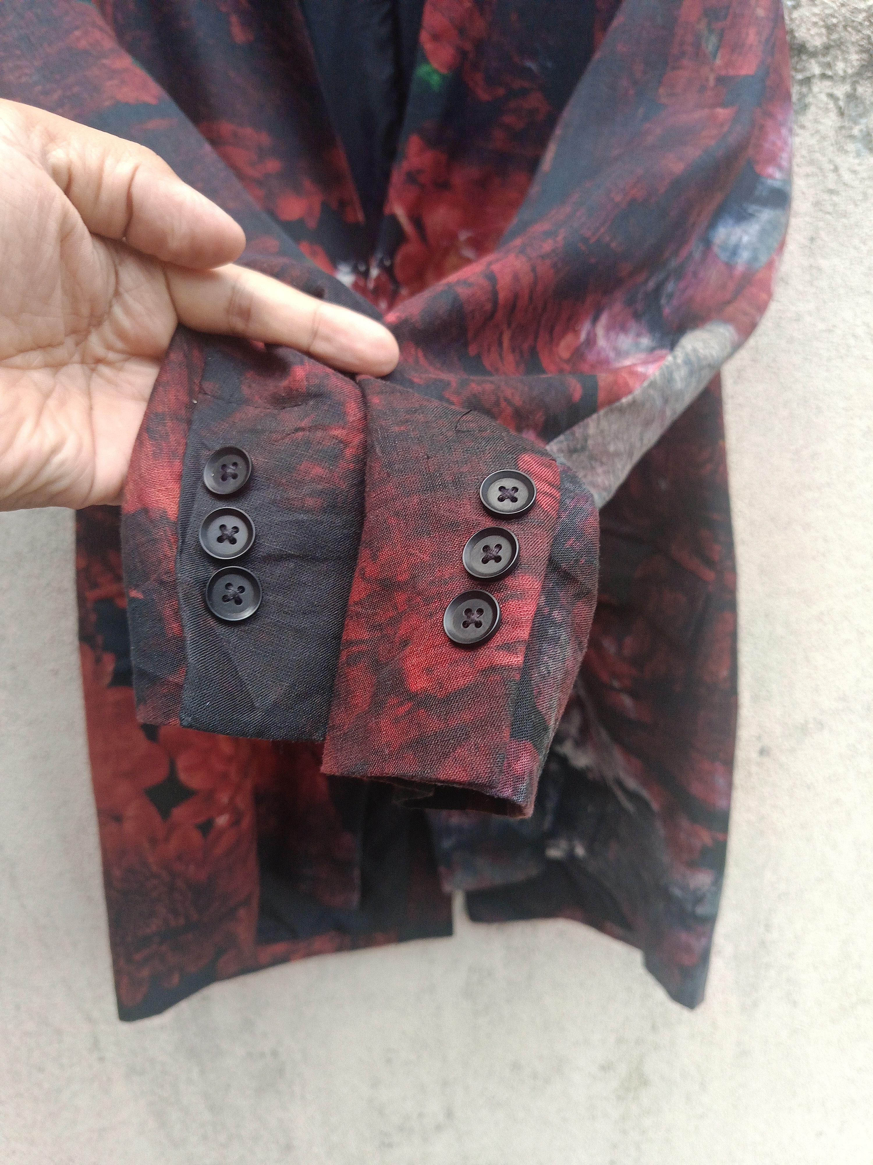 Ground Y SS2023 GROUNDY BY YOHJI YAMAMOTO FIREWORKS COLLARLESS JACKET Size US M / EU 48-50 / 2 - 7 Thumbnail
