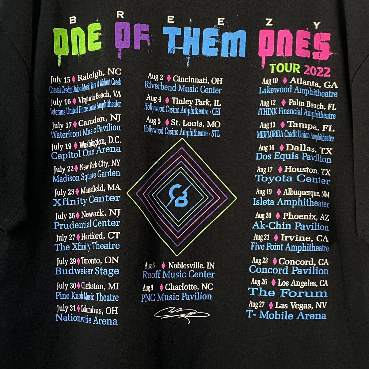 Band Tees × Rap Tees Chris Brown • One Of Them Ones Tour T-Shirt Size US L / EU 52-54 / 3 - 4 Thumbnail