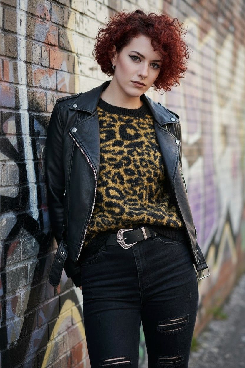 Straight To Hell Riley Leopard Sweater Size US M / EU 48-50 / 2 - 2 Thumbnail