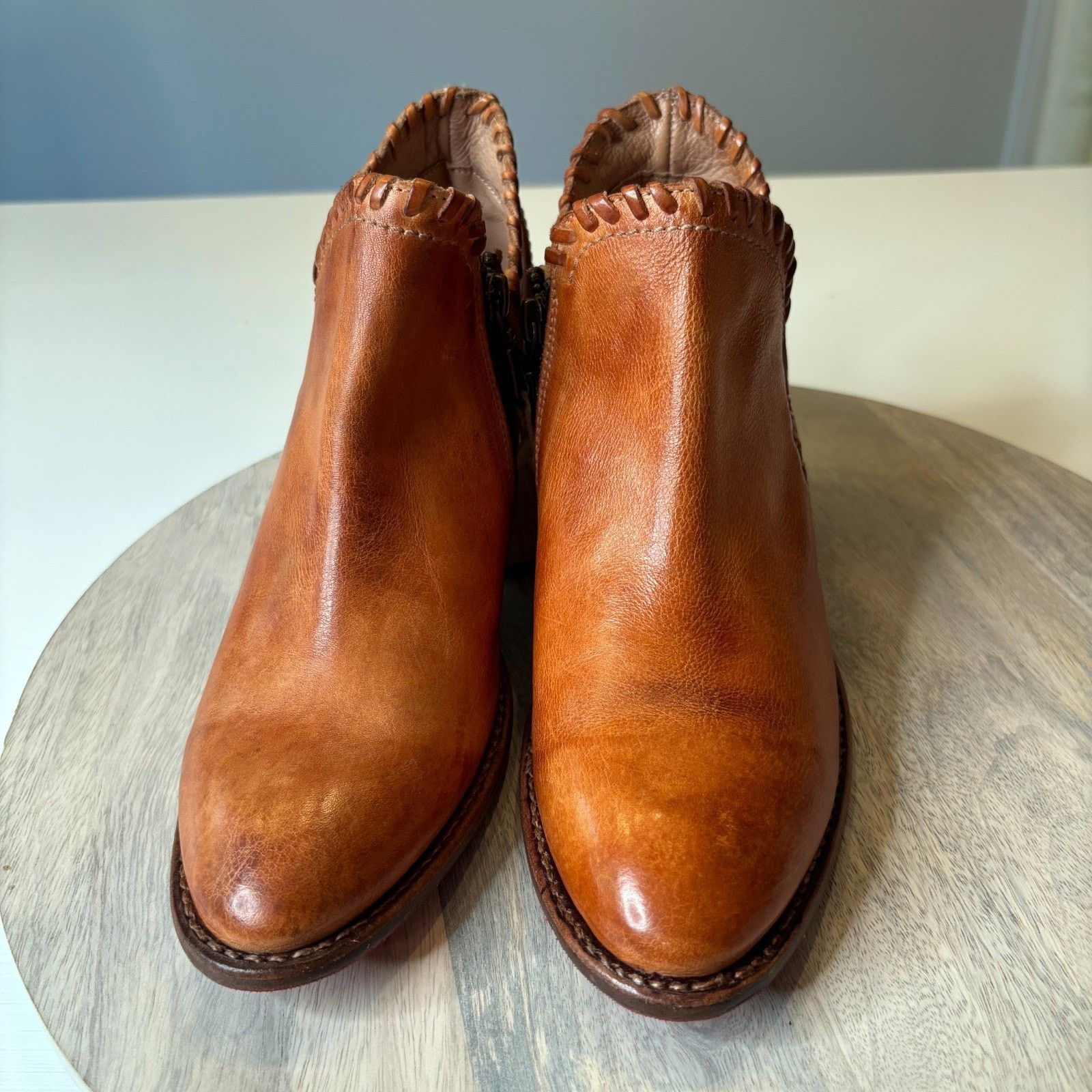 Bed Stu BedStu Carla Booties Tan Rustic Western Boho Boots Sz 8.5 Size US 8.5 / IT 38.5 - 4 Thumbnail