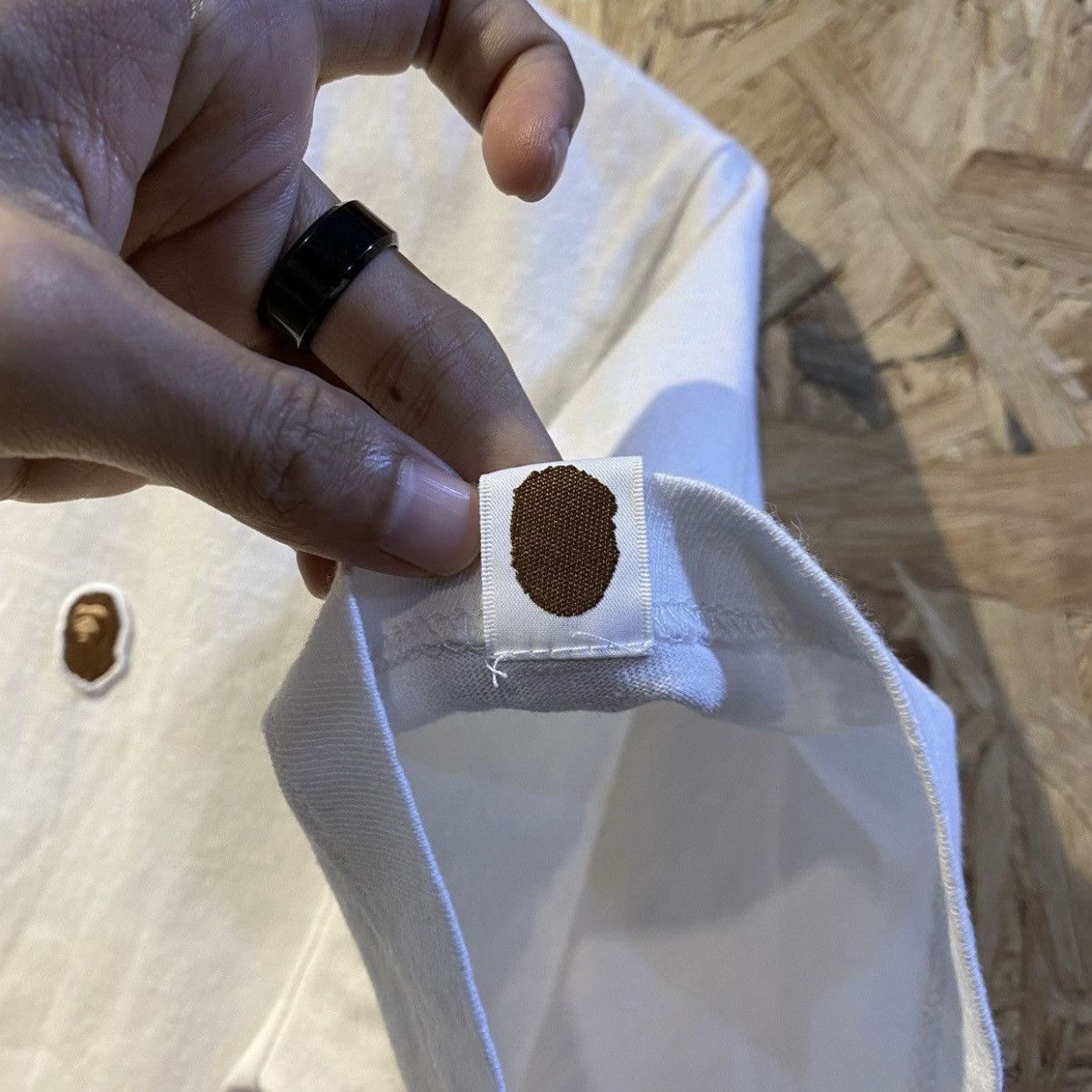 Bape Bape Basic Patches logo white basic tee Simple Size US S / EU 44-46 / 1 - 5 Thumbnail